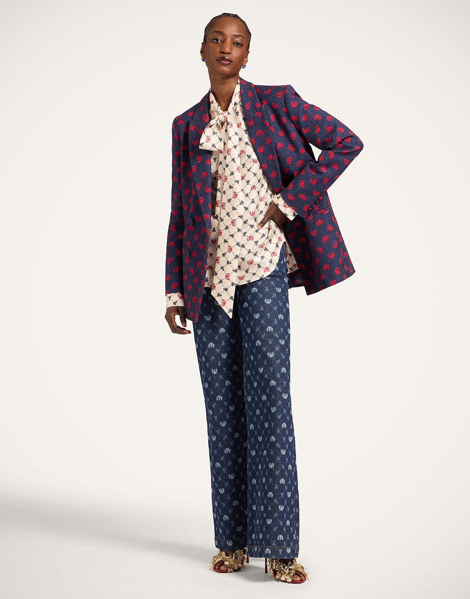 La DoubleJ Jagger Jacket Talismania Blue JAC0148COT005TAL01BU03