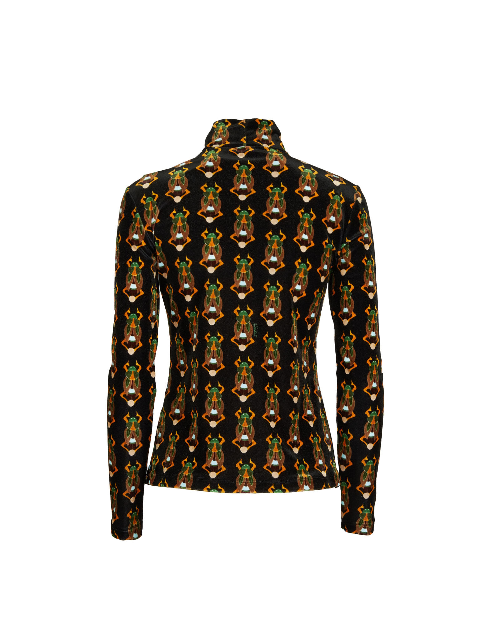 La DoubleJ Turtleneck Scarab Black SHI0030VEL006SCA01BL01