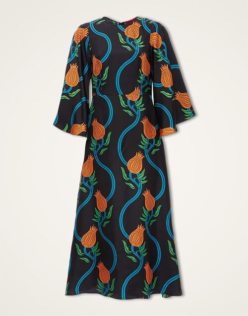 La DoubleJ Sorella Dress Melograno Nero DRE0179SIL001MEL0003