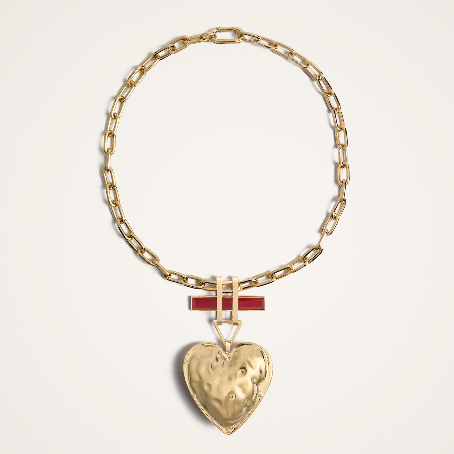 La Doublej Beating Pendant Necklace In Gold