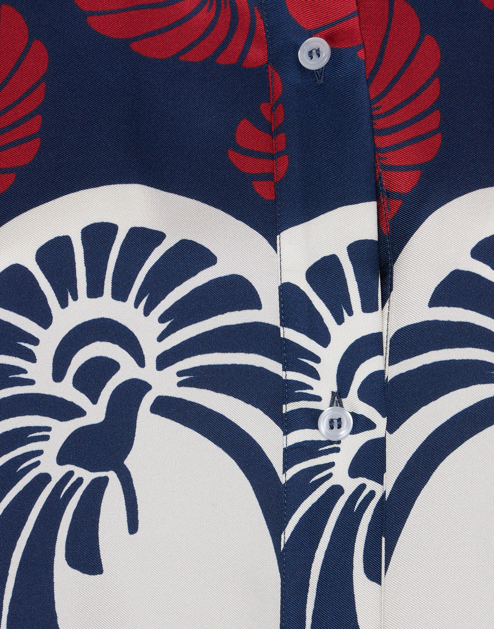 La DoubleJ Foulard Shirt Palmetto Plac&eacute;e SHI0075SIL001PIG01BU06