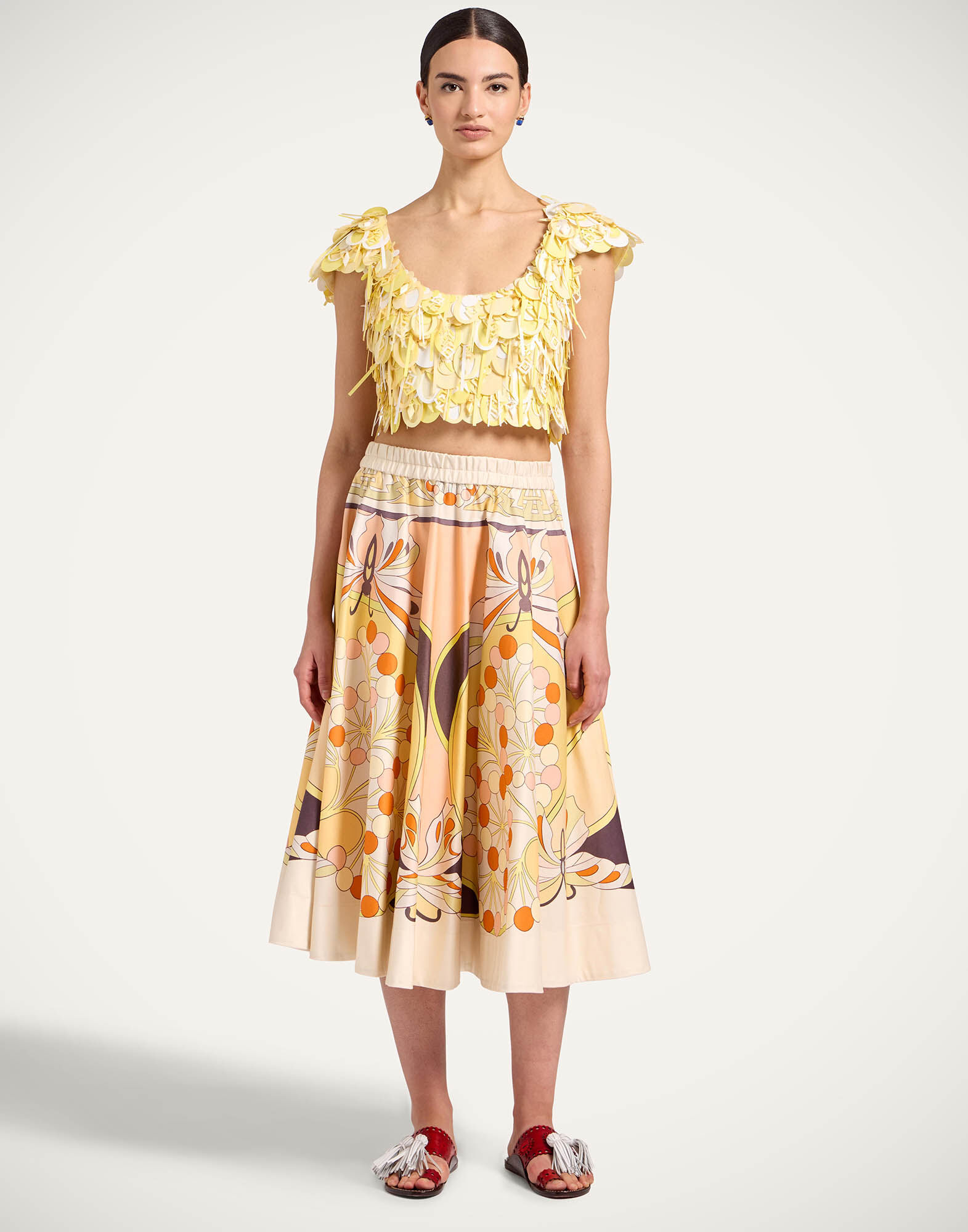 La DoubleJ Dec&ograve; Top Solid Yellow TOP0209PAI019SOLIDYE02