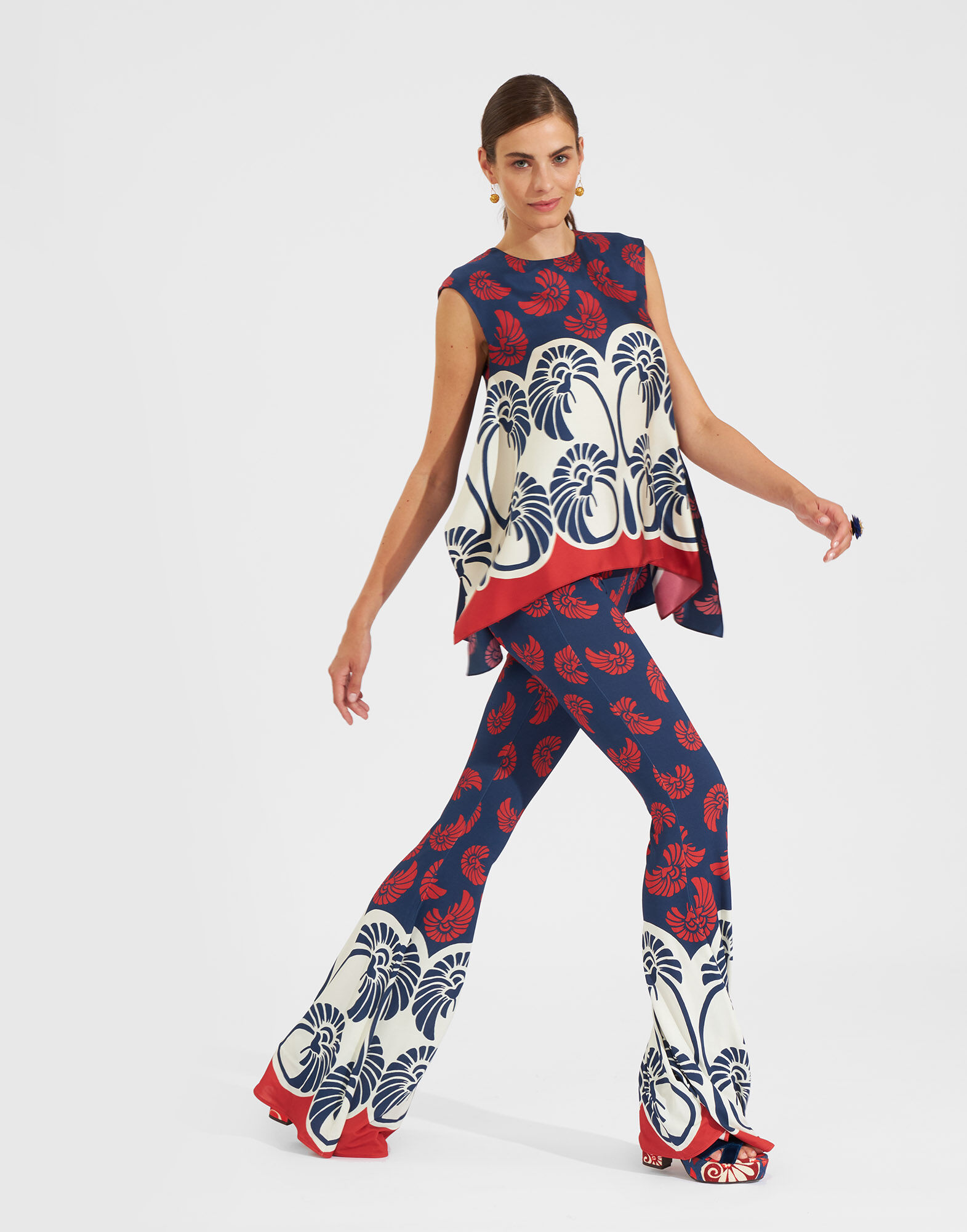 La DoubleJ Superflare Pant Palmetto Plac&eacute;e TRO0088JER027PIG01BU06