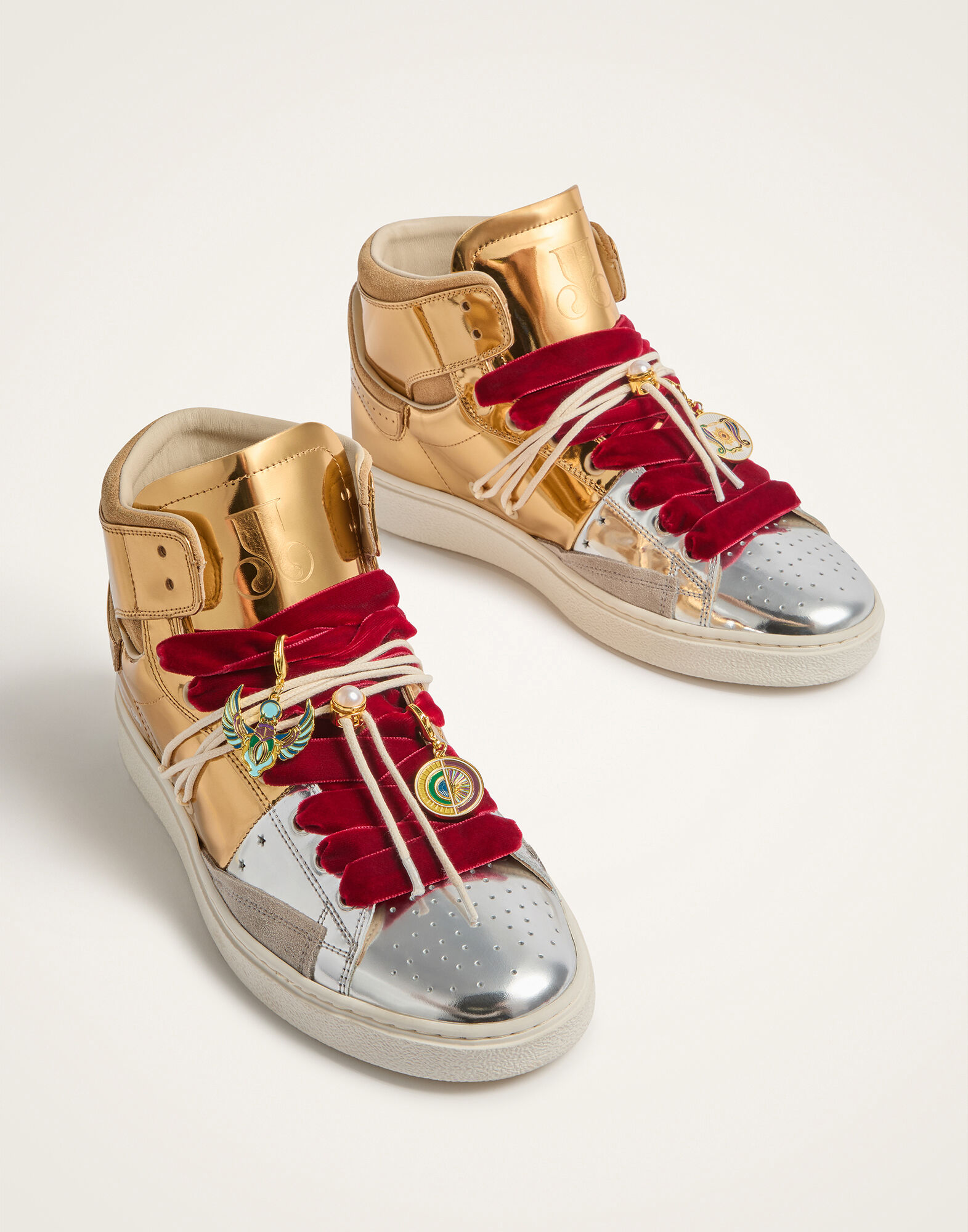 La DoubleJ All Time High Top Bicolor Gold SHO0113LEA018BIC01YE05