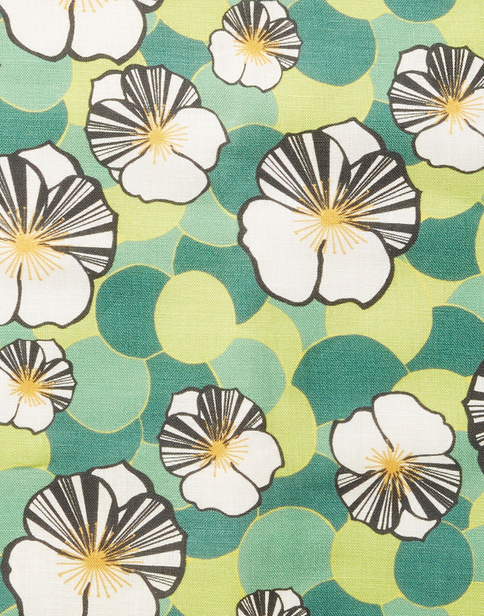 La DoubleJ floral-print table mat set - Green