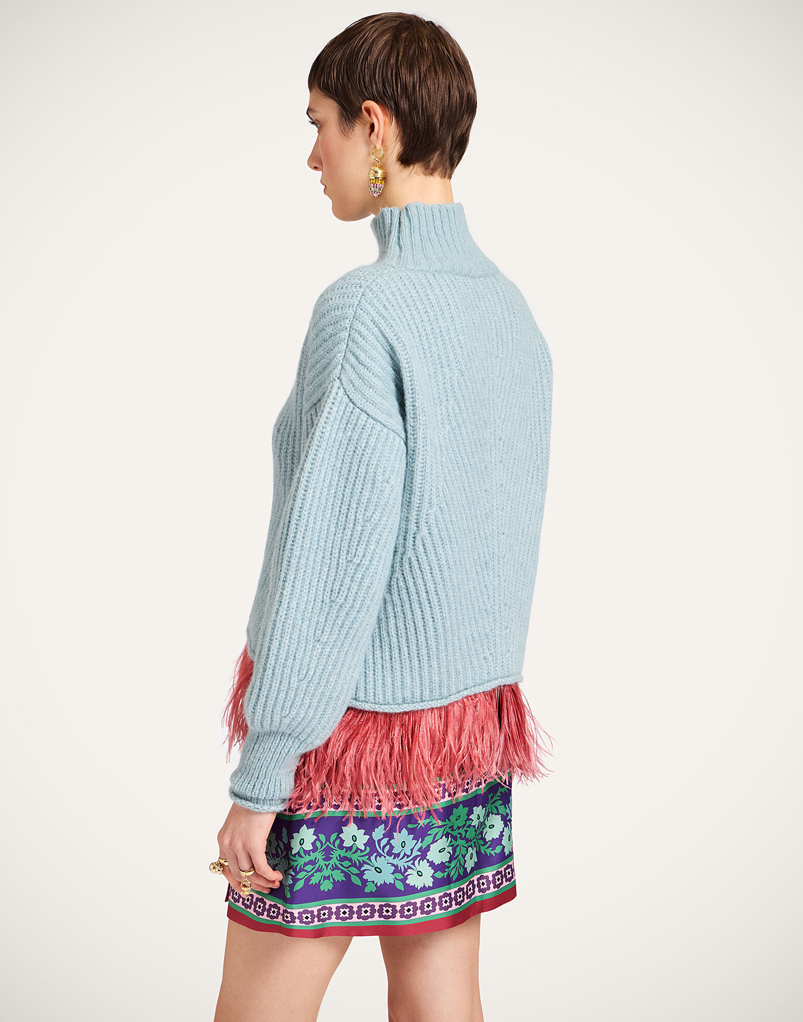 La DoubleJ High Kick Sweater Powder Blue PUL0174KNI098VA460BU13