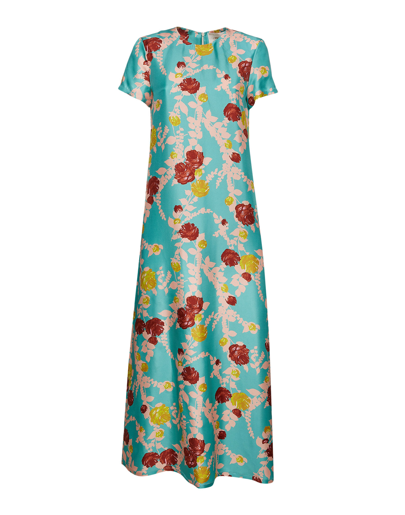 LaDoubleJ Swing Dress Winter Rose Turchese DRE0001SIL001WTR0002