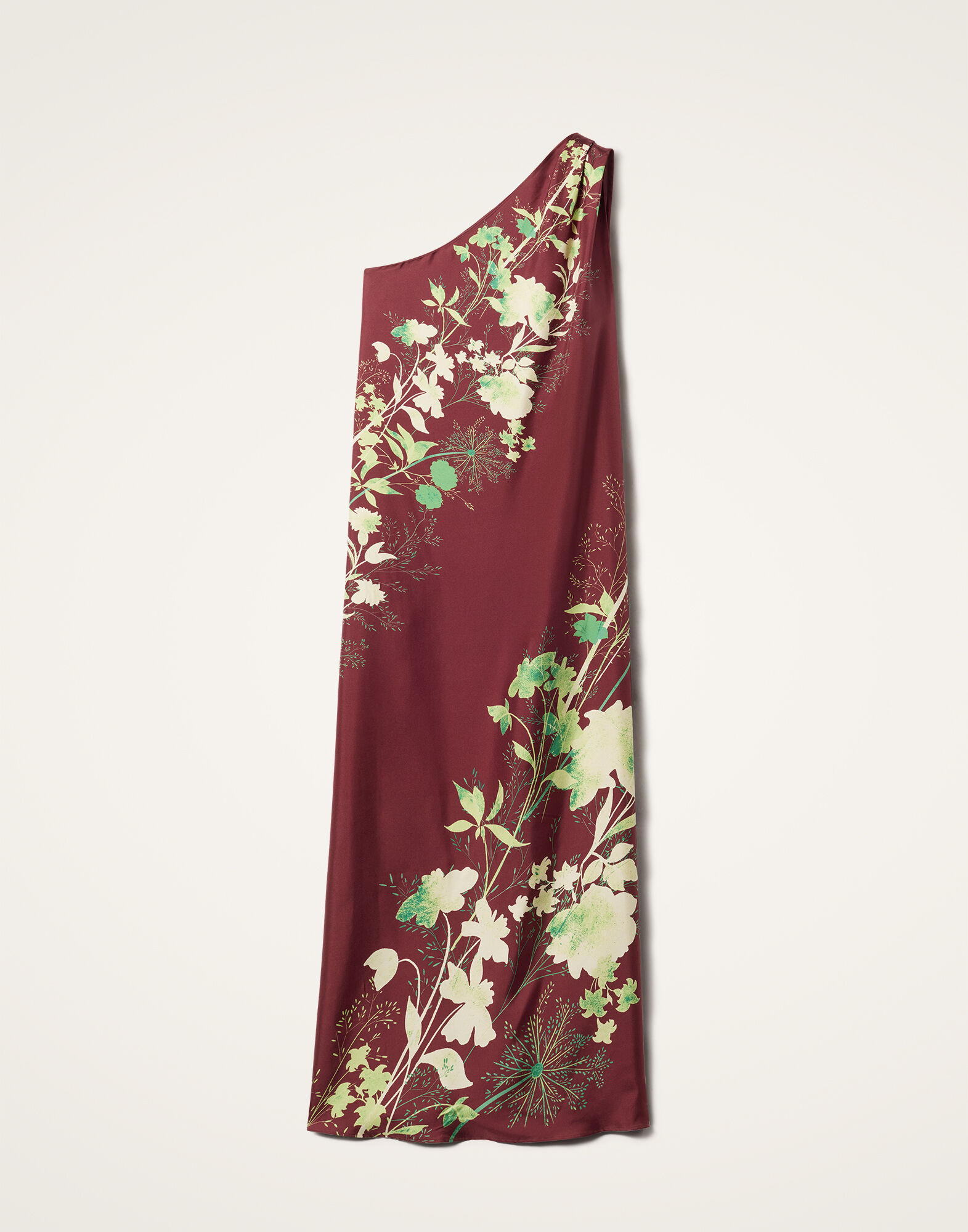 La DoubleJ Roy Dress Woodland Plac&eacute;e Burgundy DRE0304SIL006WOD01RE02