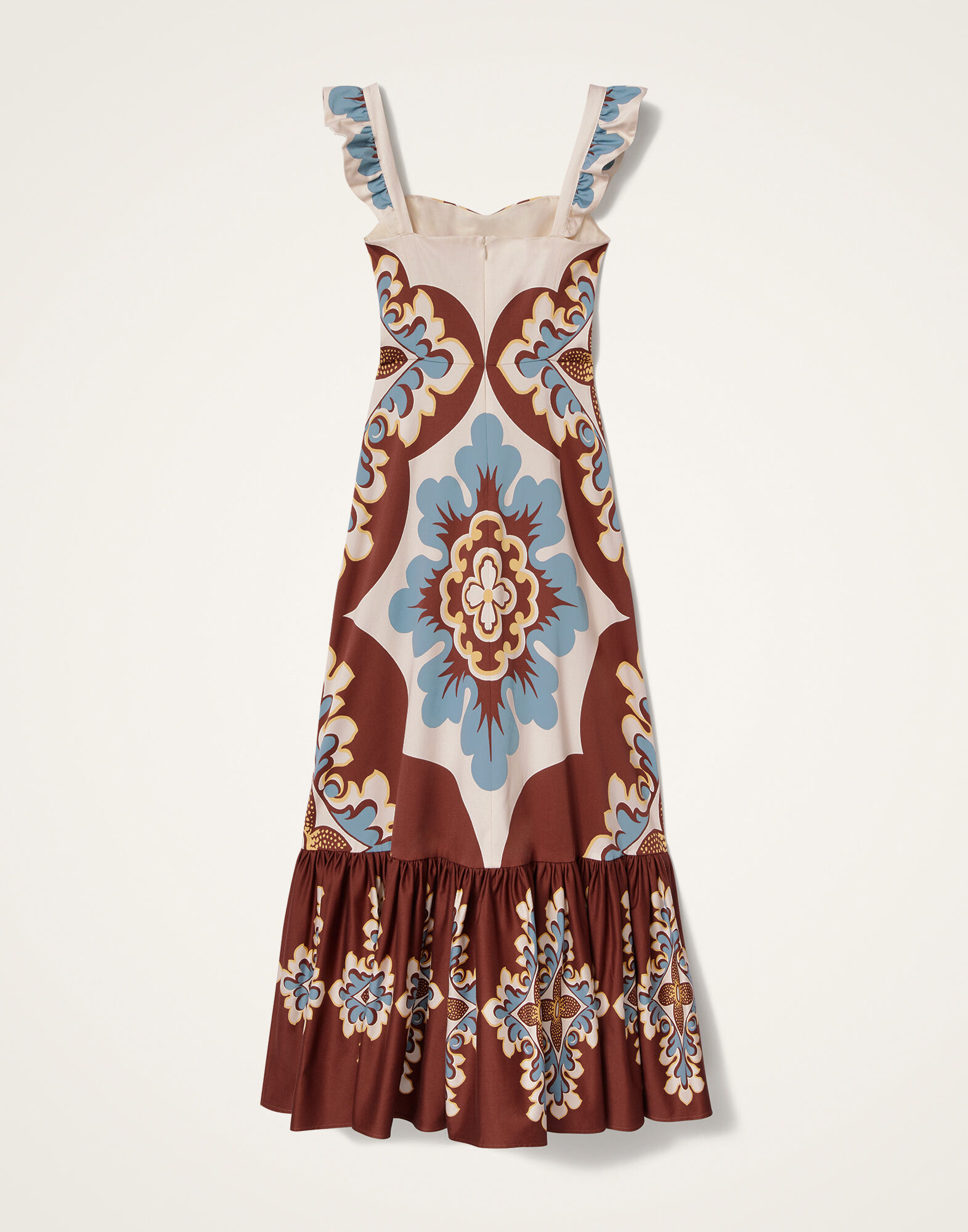 La DoubleJ Gingerbread Dress Palazzo Plac&eacute;e Chocolate DRE0672COT037PAL08BR07