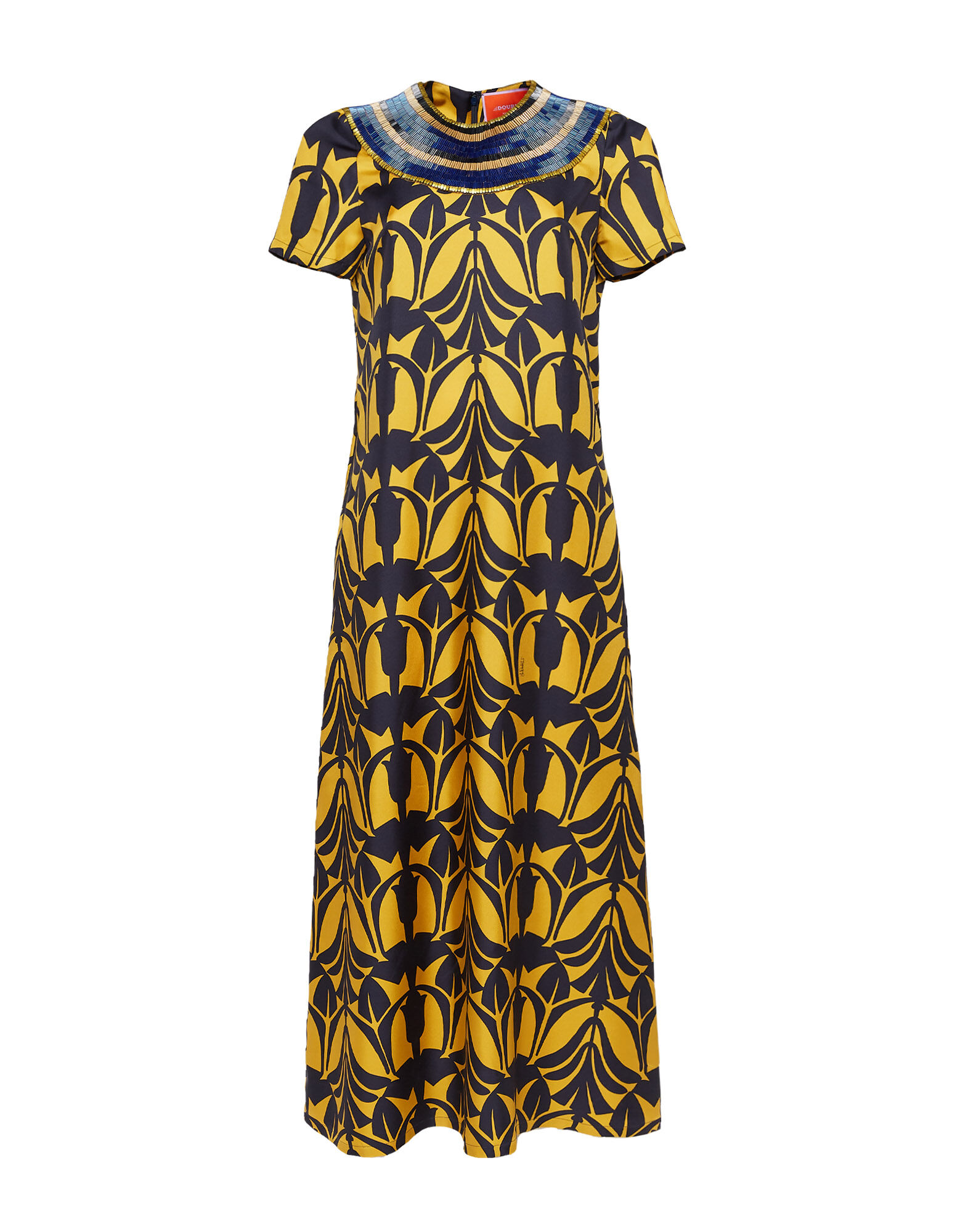 La DoubleJ Super Swing Dress Papyrus Gold DRE0601SIL001PAY01YE05