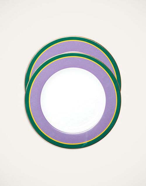 La DoubleJ Dinner Plates Set Of 2 Rainbow Viola DIS0075CER001RAI0007
