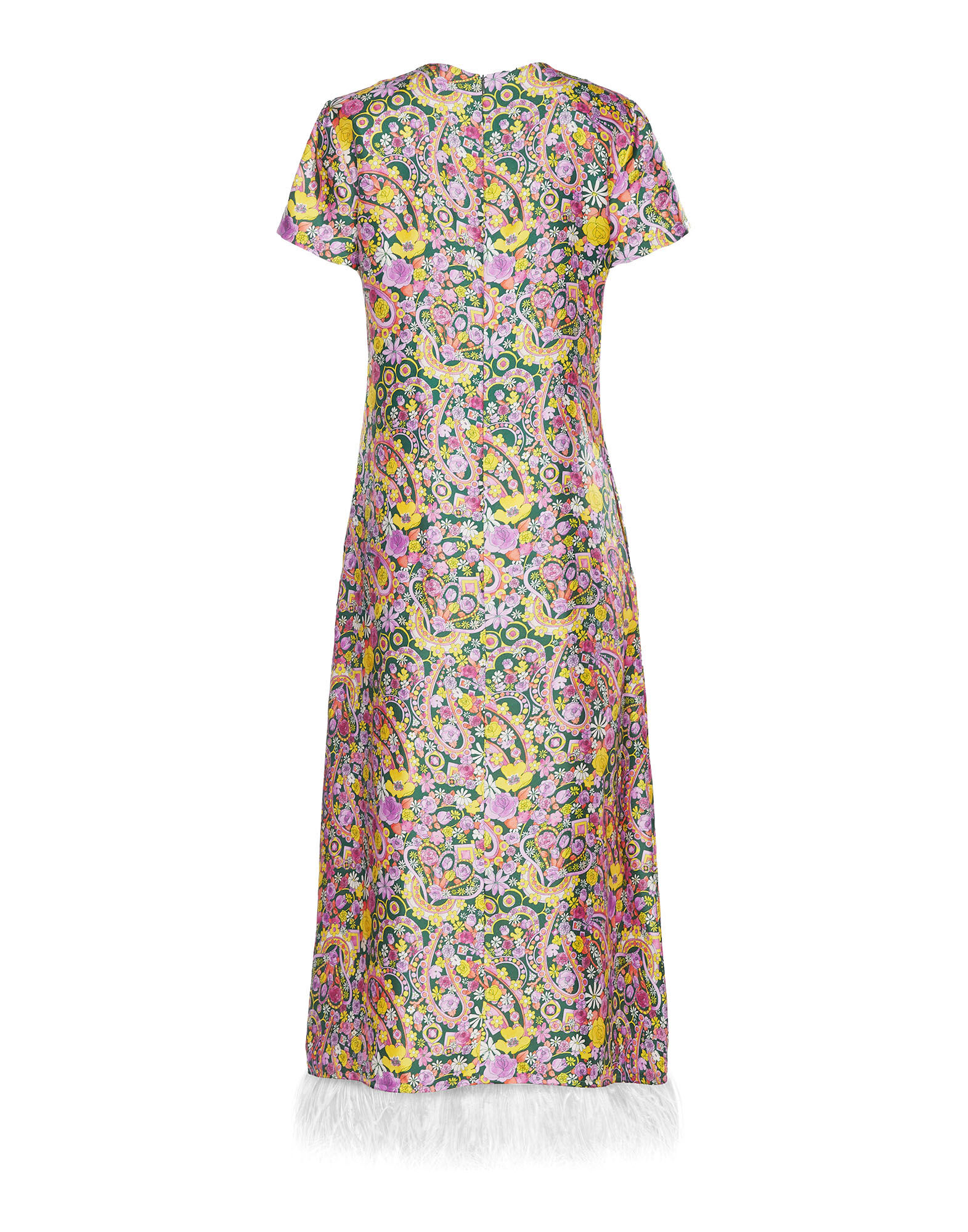 La DoubleJ Swing Dress (With Feathers) Tripping DRE0316SIL001TRG0001