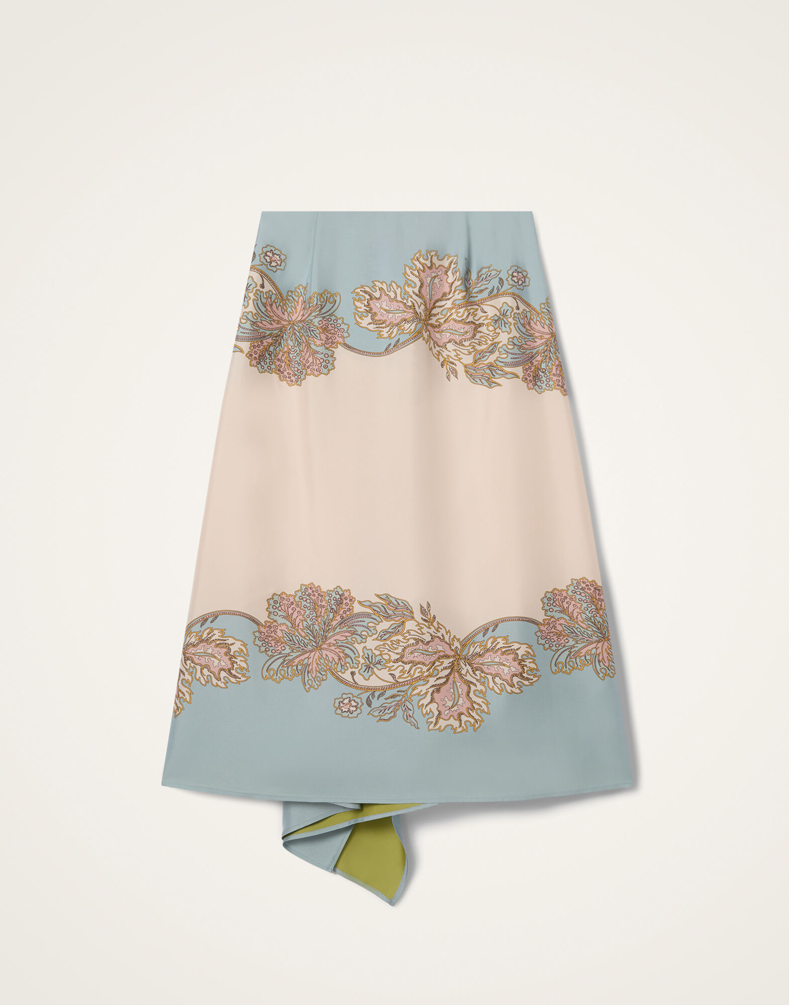 La DoubleJ Scarf Skirt Swathe Plac&eacute;e Ivory SKI0160SIL006SWA03WH04