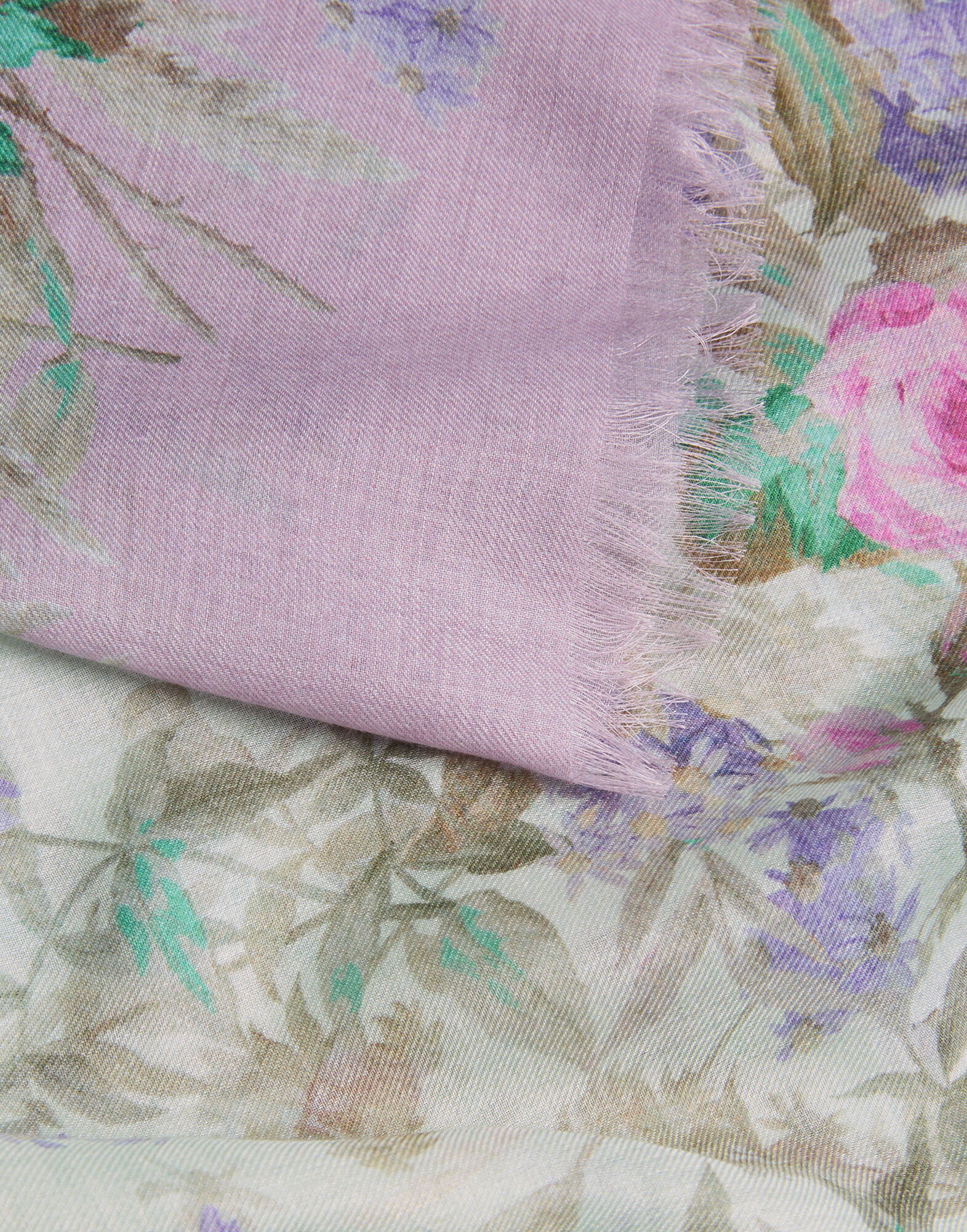 La DoubleJ Foulard 120 Heath Plac&eacute;e Mint SCA0049MOS001HEA03GR11