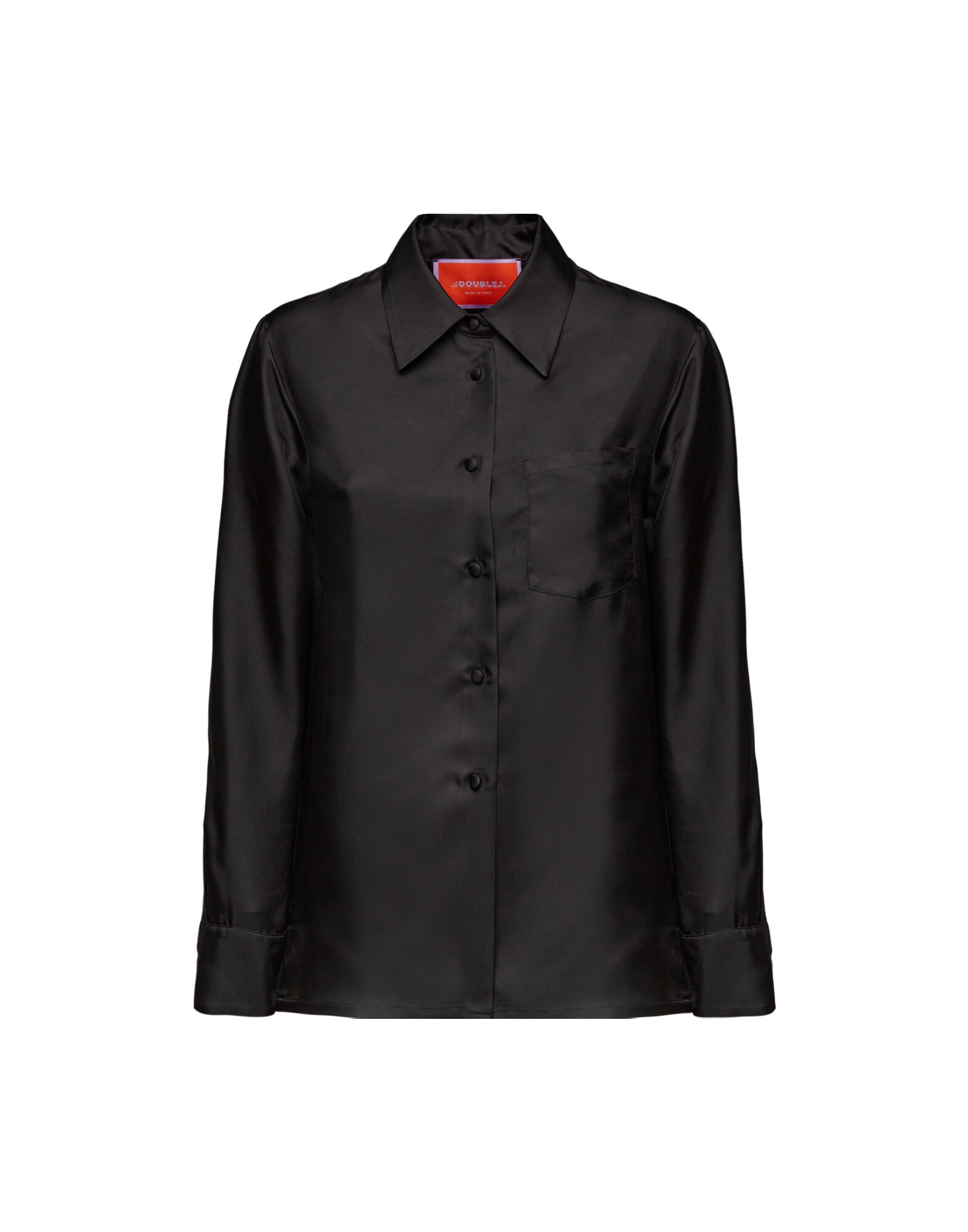 La DoubleJ Boy Shirt Solid Black SHI0001SIL001BLA0011