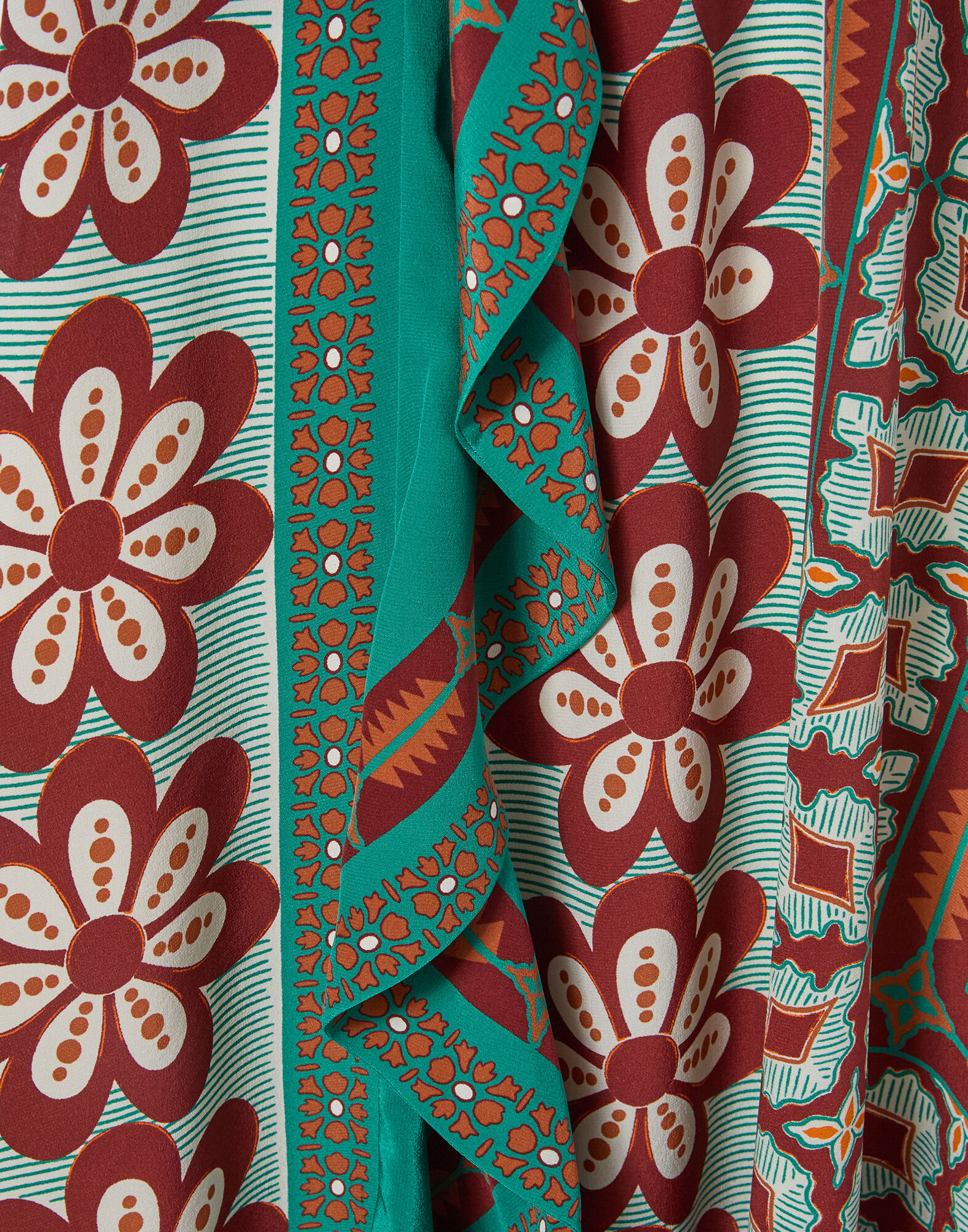 La DoubleJ Turn Around Dress Pagoda Plac&eacute;e Rust DRE0905CRE002PAG01OR04