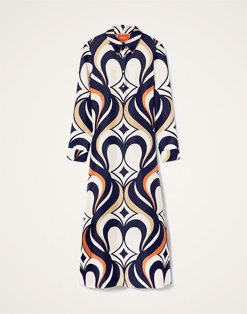 La DoubleJ Chemise Swing Dress Jive Macro White DRE0913SIL001JIV04WH01