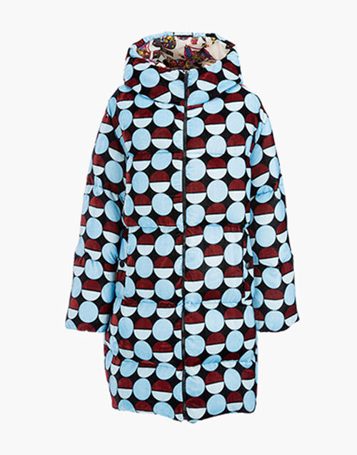 LaDoubleJ Reversible Cocoon Puffer Sfere Azzurro DOW0004VEL004SFE0003