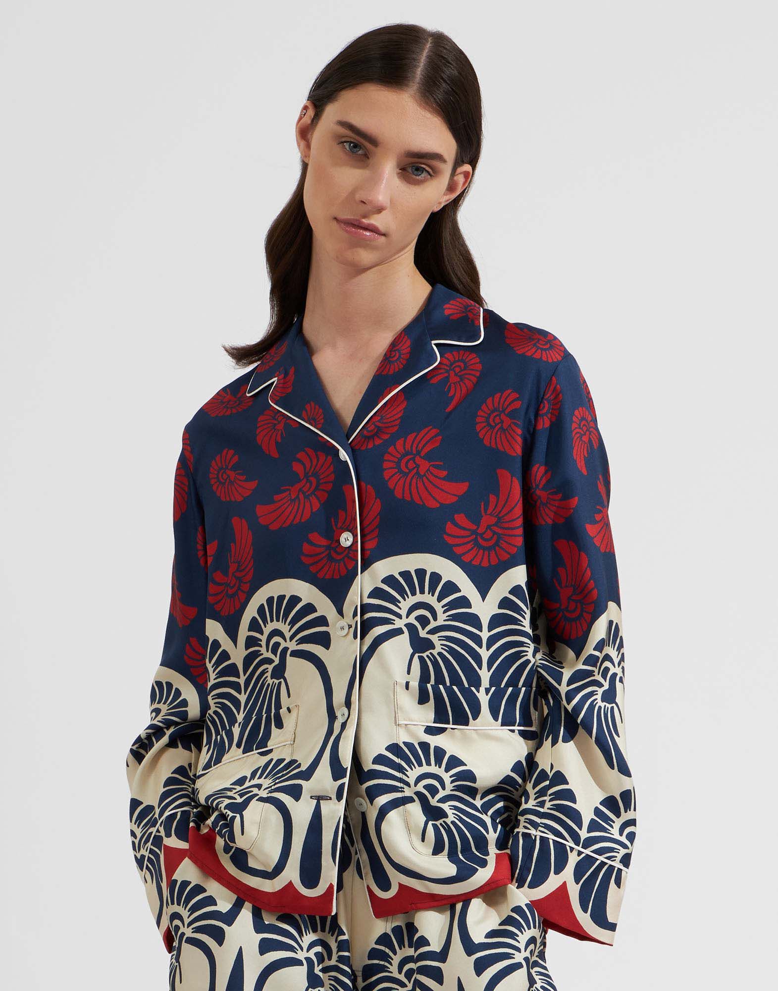 La DoubleJ Hammock Shirt Palmetto Plac&eacute;e SHI0077SIL001PIG01BU06