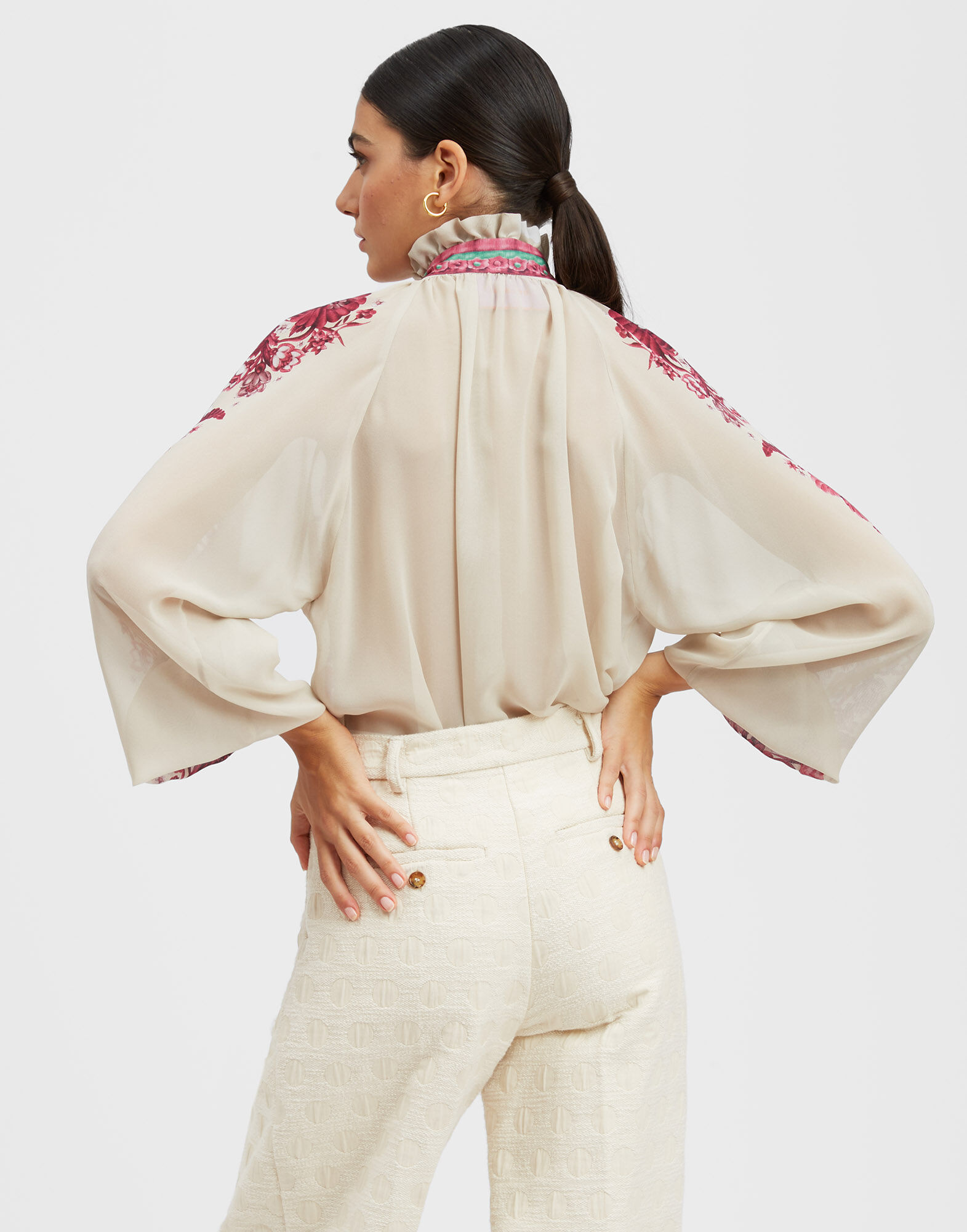 La DoubleJ Cerere Blouse Zodiac Plac&eacute;e Purple SHI0086SIL014ZOD01PU01