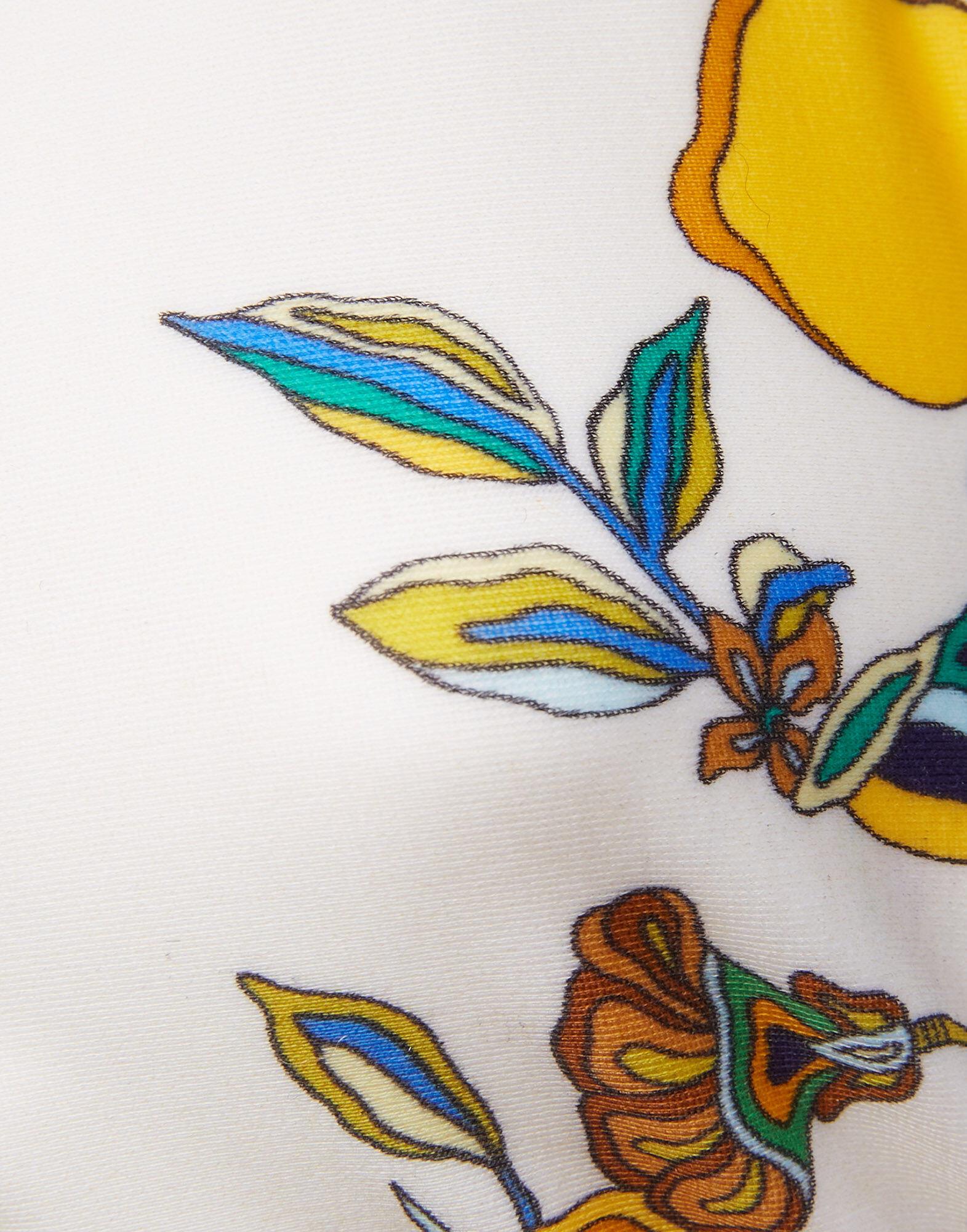 La DoubleJ Bikini Top Borboni Plac&eacute;e Bianco SWI0032LYC003BRN03WH01