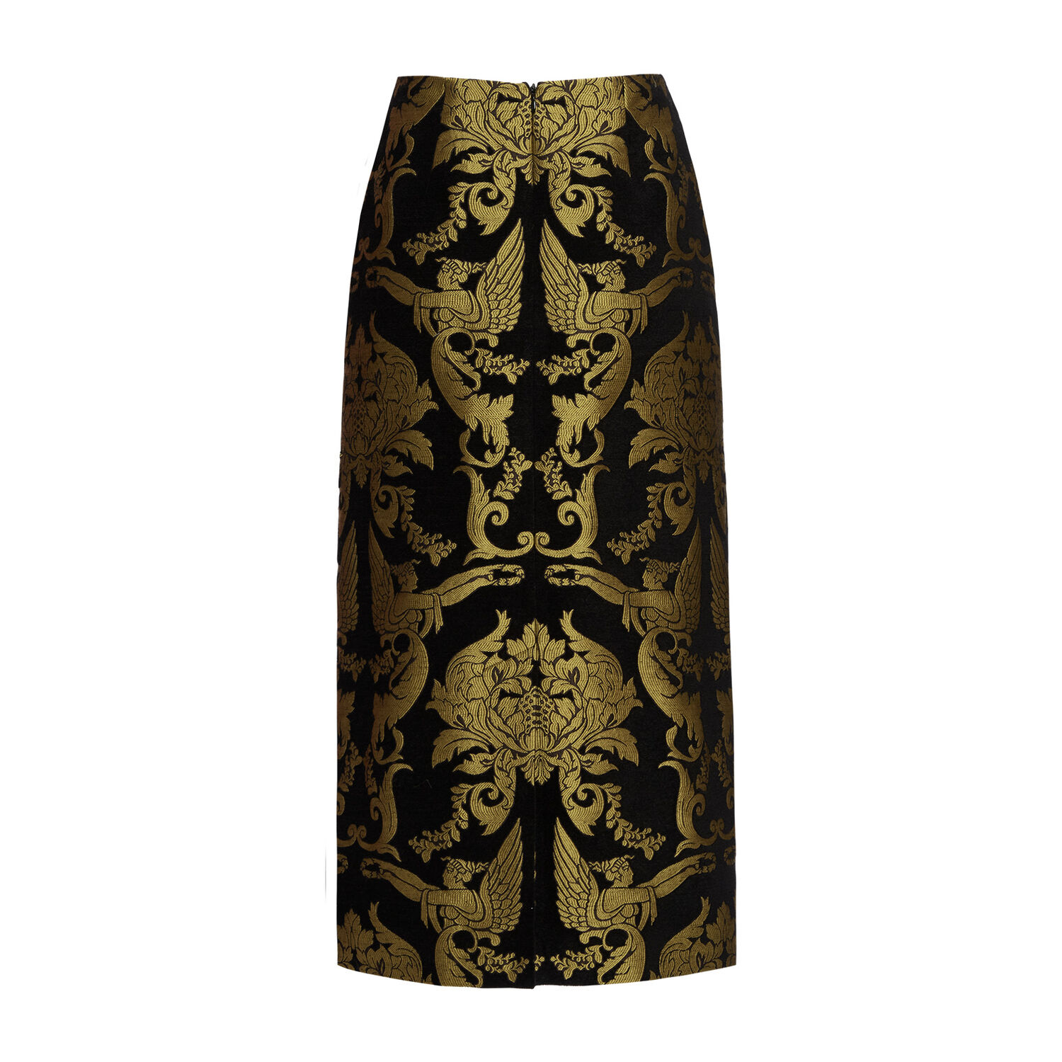 Shop La Doublej Pencil Skirt In Cherubs Black