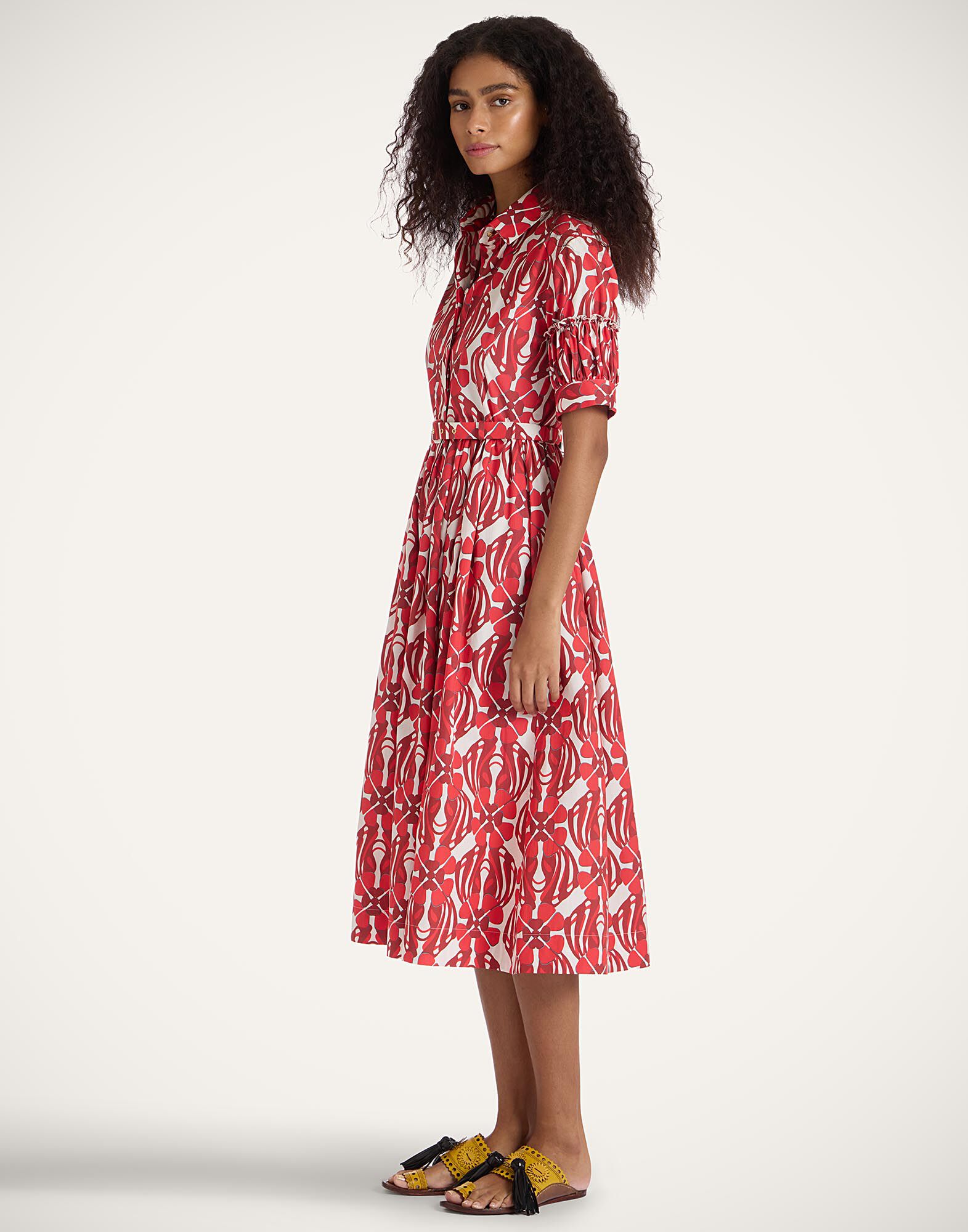 La DoubleJ Libertine Dress Clover Red DRE0847COT039CLO05RE01