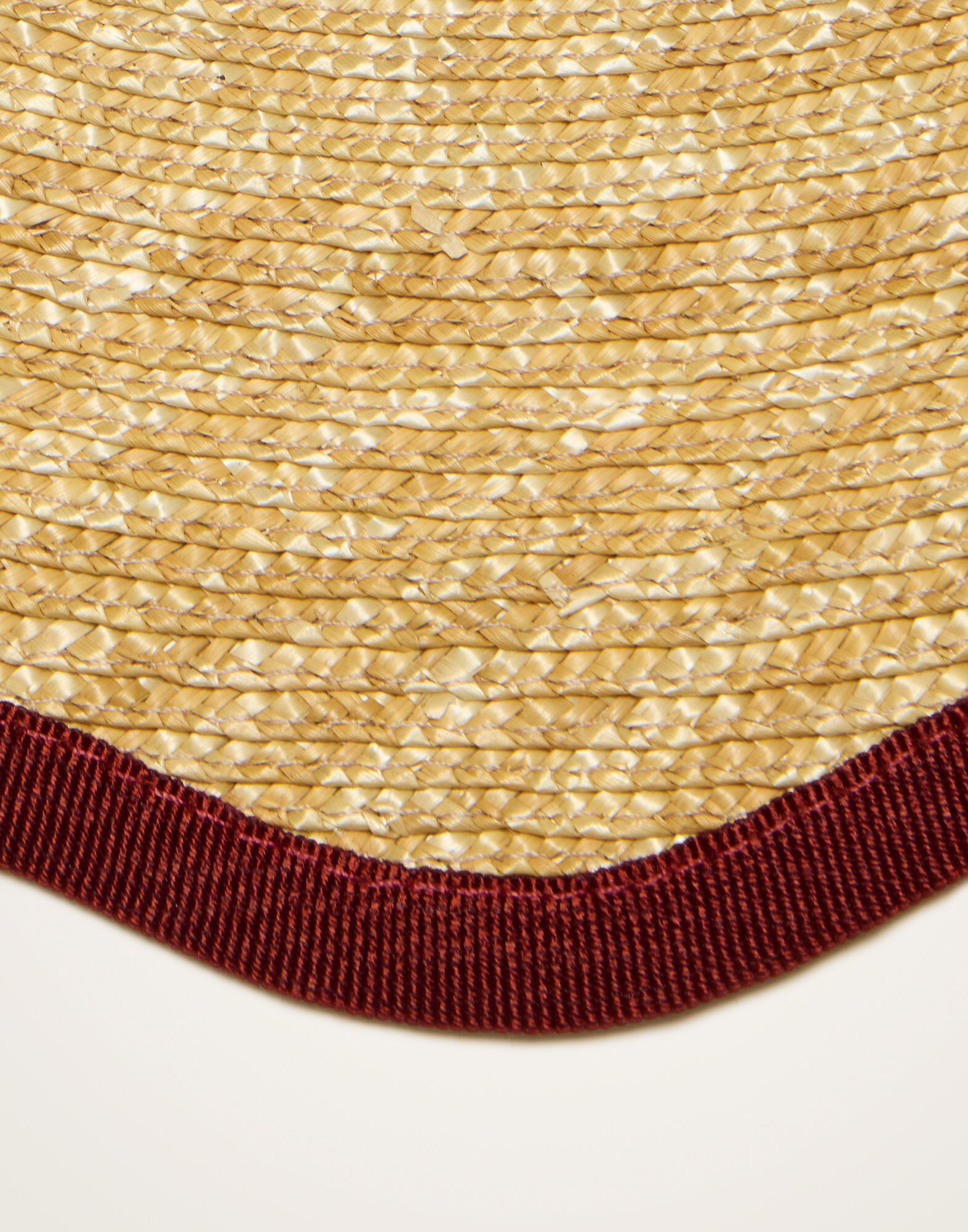 La DoubleJ Straw Cloud Placemats Set Of 2 Solid Bordeaux PMT0031STR001SOLIDRE02