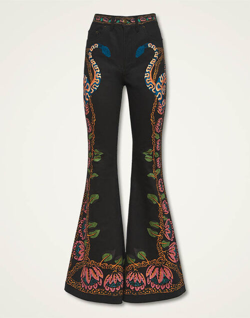 La DoubleJ Superflare Jeans Eve Black TRO0126DEN001EEC01BL01