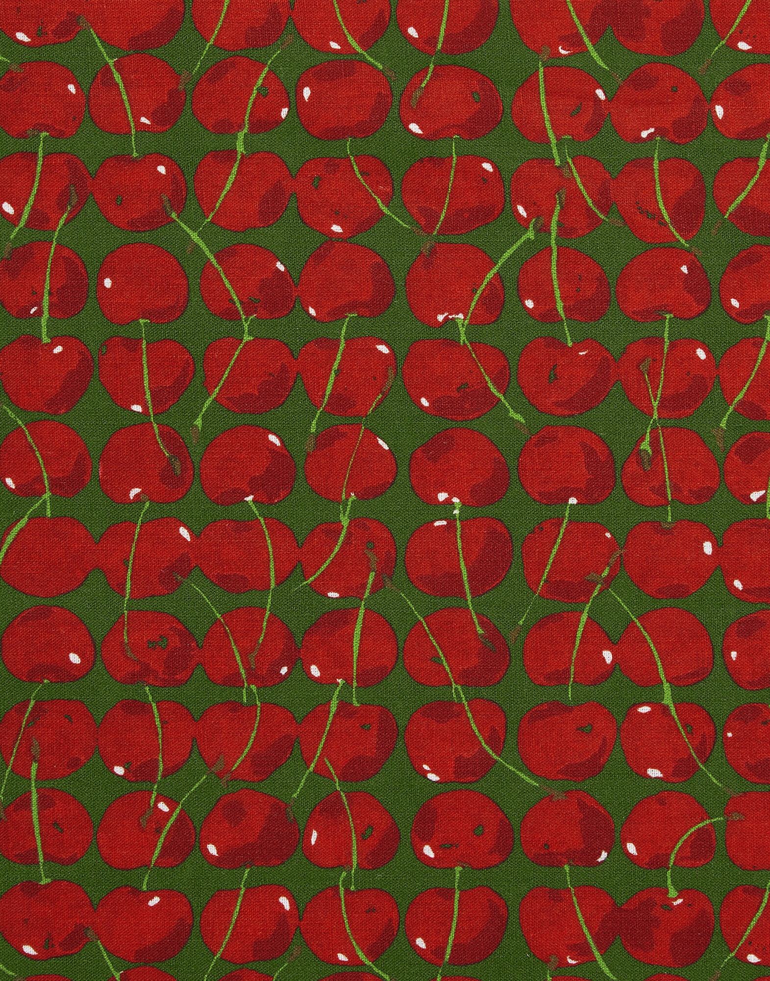 La DoubleJ Placemat Set Of 2 Cherries Verde TBM0001LIN001CHY0004