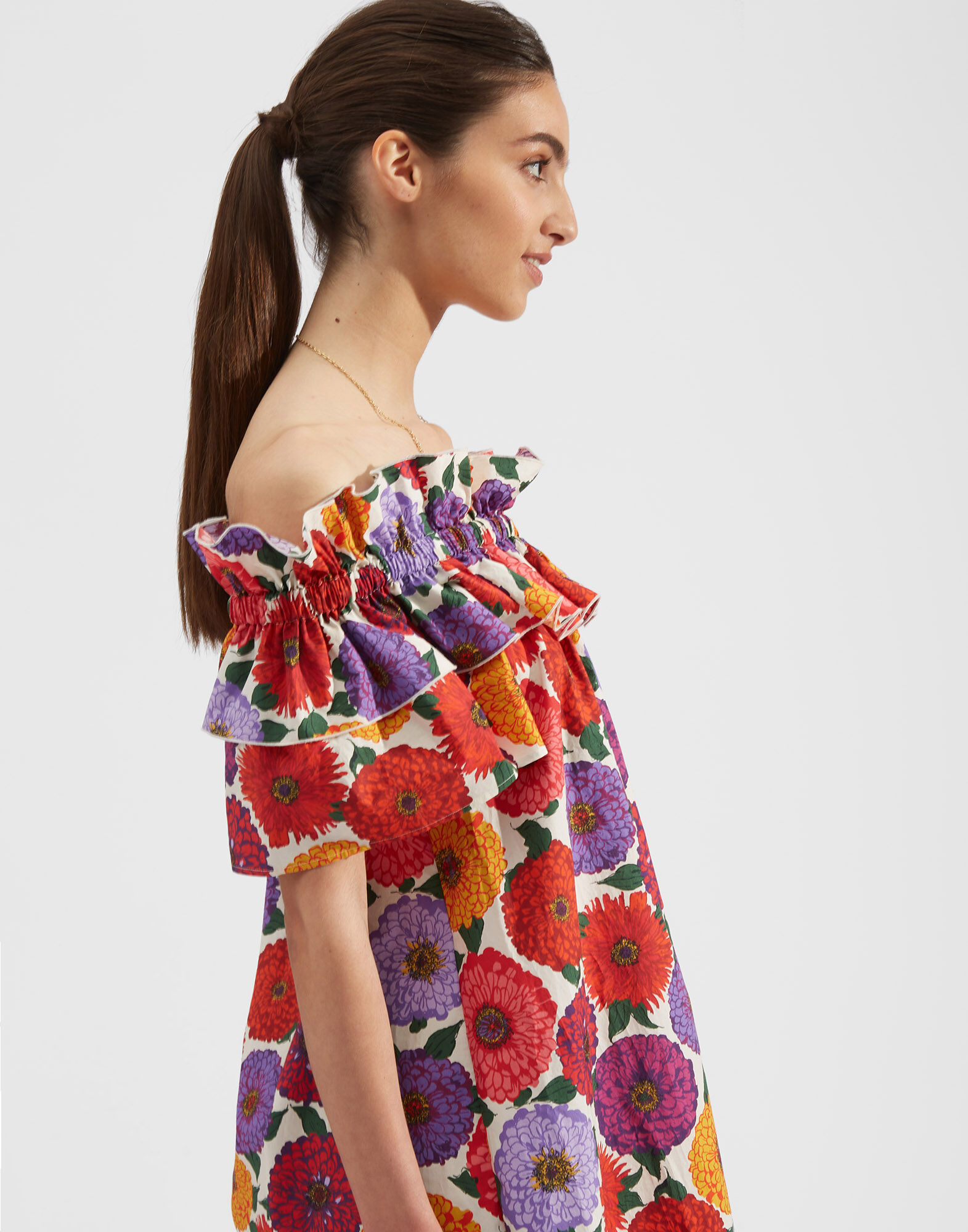 La DoubleJ Breakfast Dress Zinnie DRE0331COT001ZIN0001