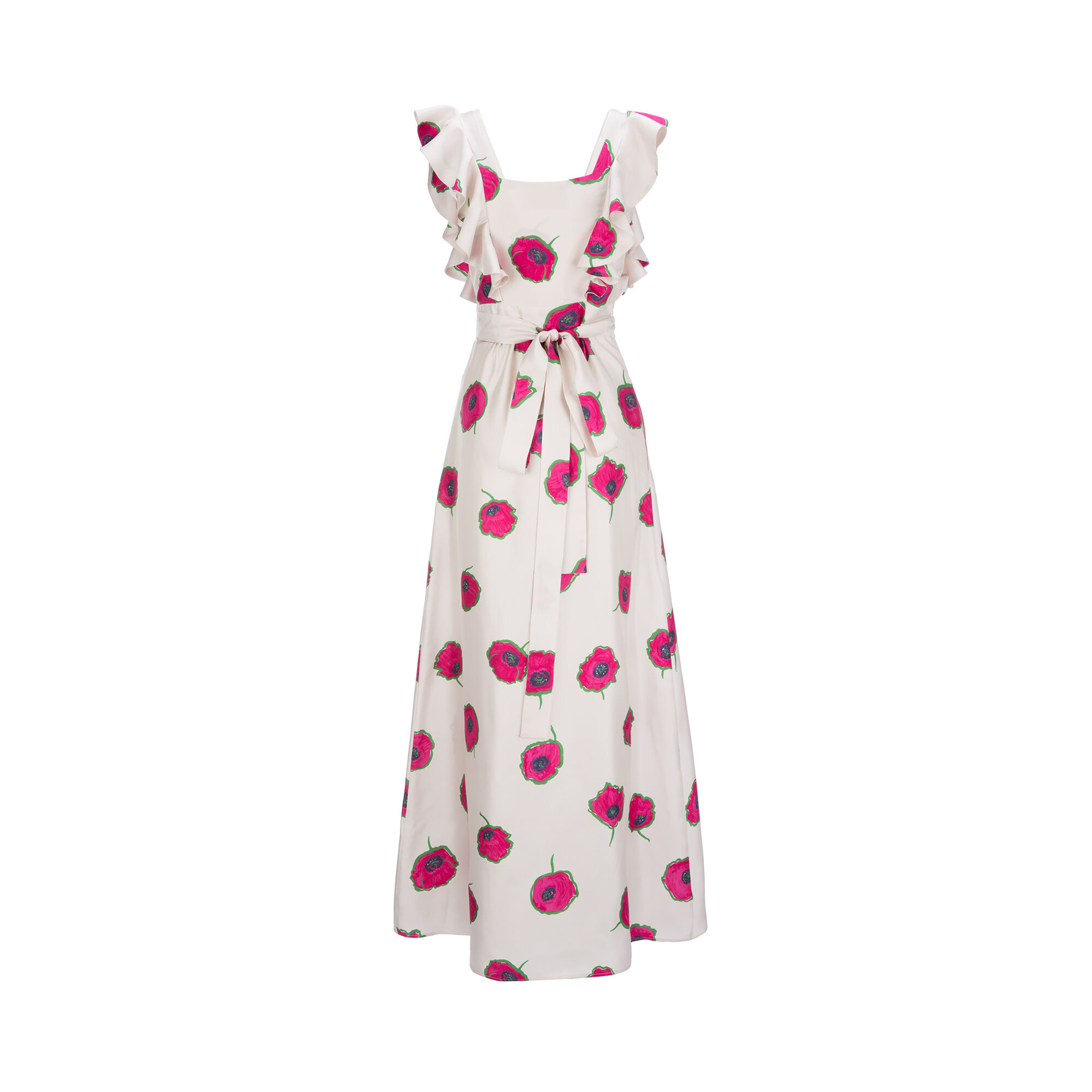 LaDoubleJ Wedding Guest Dress Papaveri DRE0035SIL001PAP0001