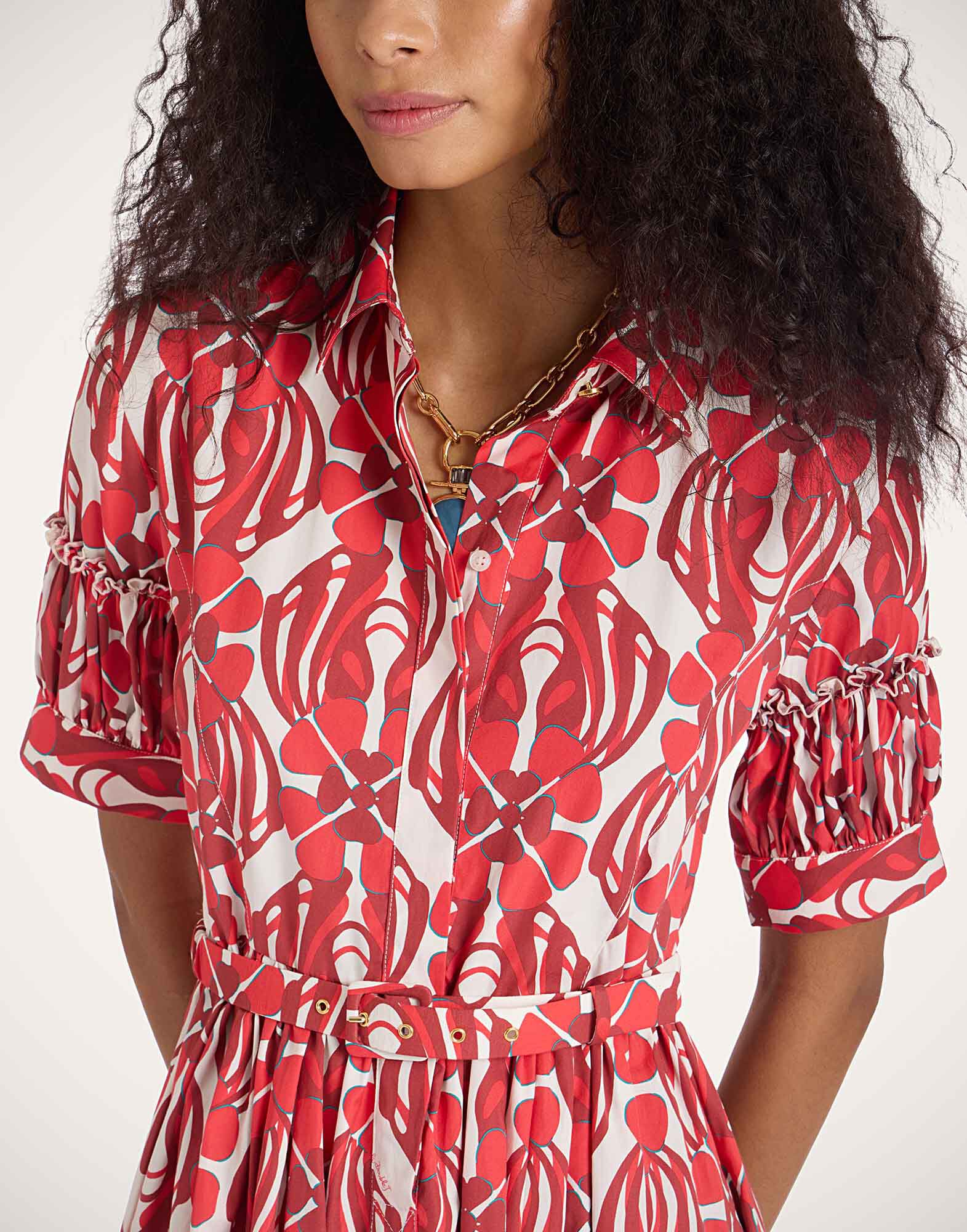 La DoubleJ Libertine Dress Clover Red DRE0847COT039CLO05RE01