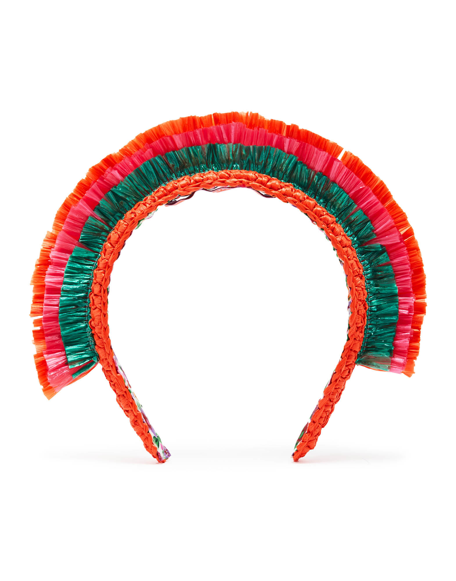 La DoubleJ Halo Headband Solid Orange HEB0011RAF003SOLIDOR02