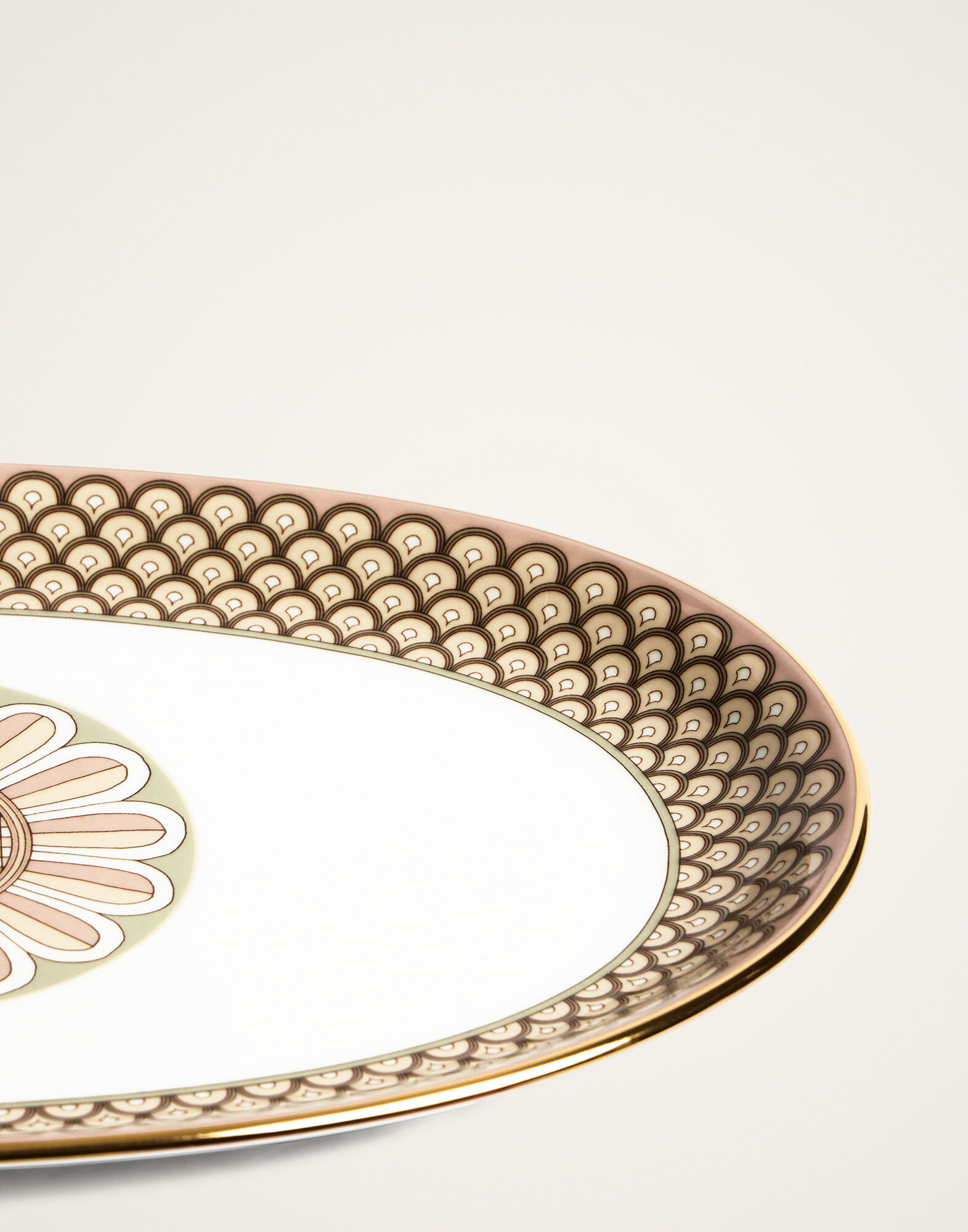 La DoubleJ Oval Platter Odysseus Dusty Pink PLA0002CER001ODY01PI10