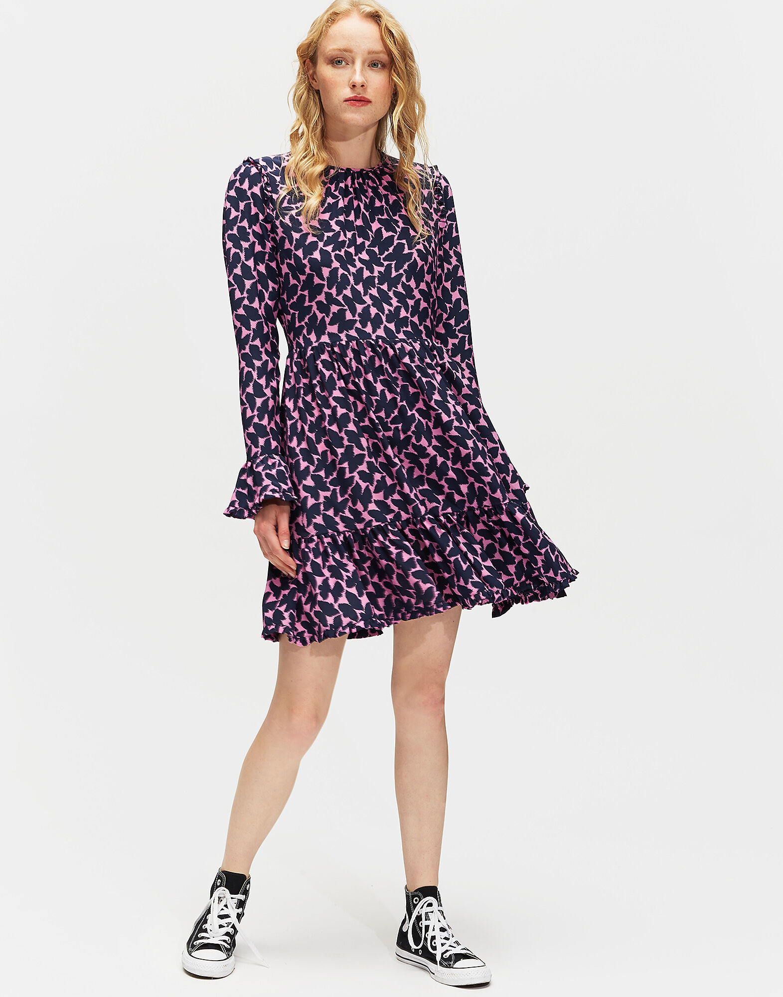 LaDoubleJ Short Visconti Dress Farfalline DRE0074CRE001FAF0001