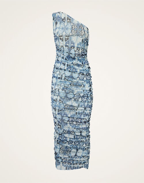 La DoubleJ One Shoulder Bandage Dress Cocoon Blue DRE1072TUL003COC01BU03