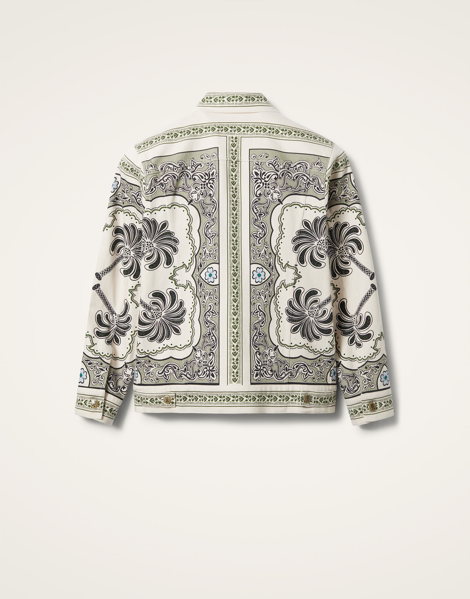 La DoubleJ JJ Jean Jacket Mirage Plac&eacute;e Green JAC0070COT046AGE01GR02