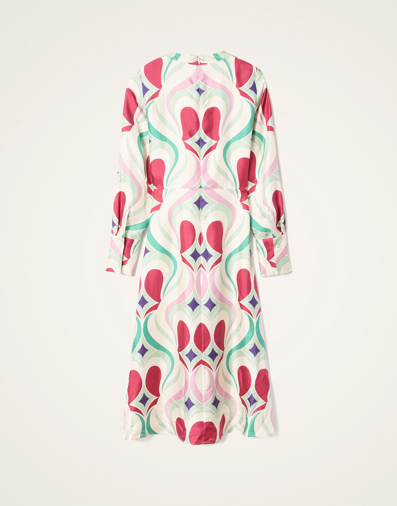 La DoubleJ Eve Midi Dress Macro Jive Ecru DRE0808SIL001JIV05BR05