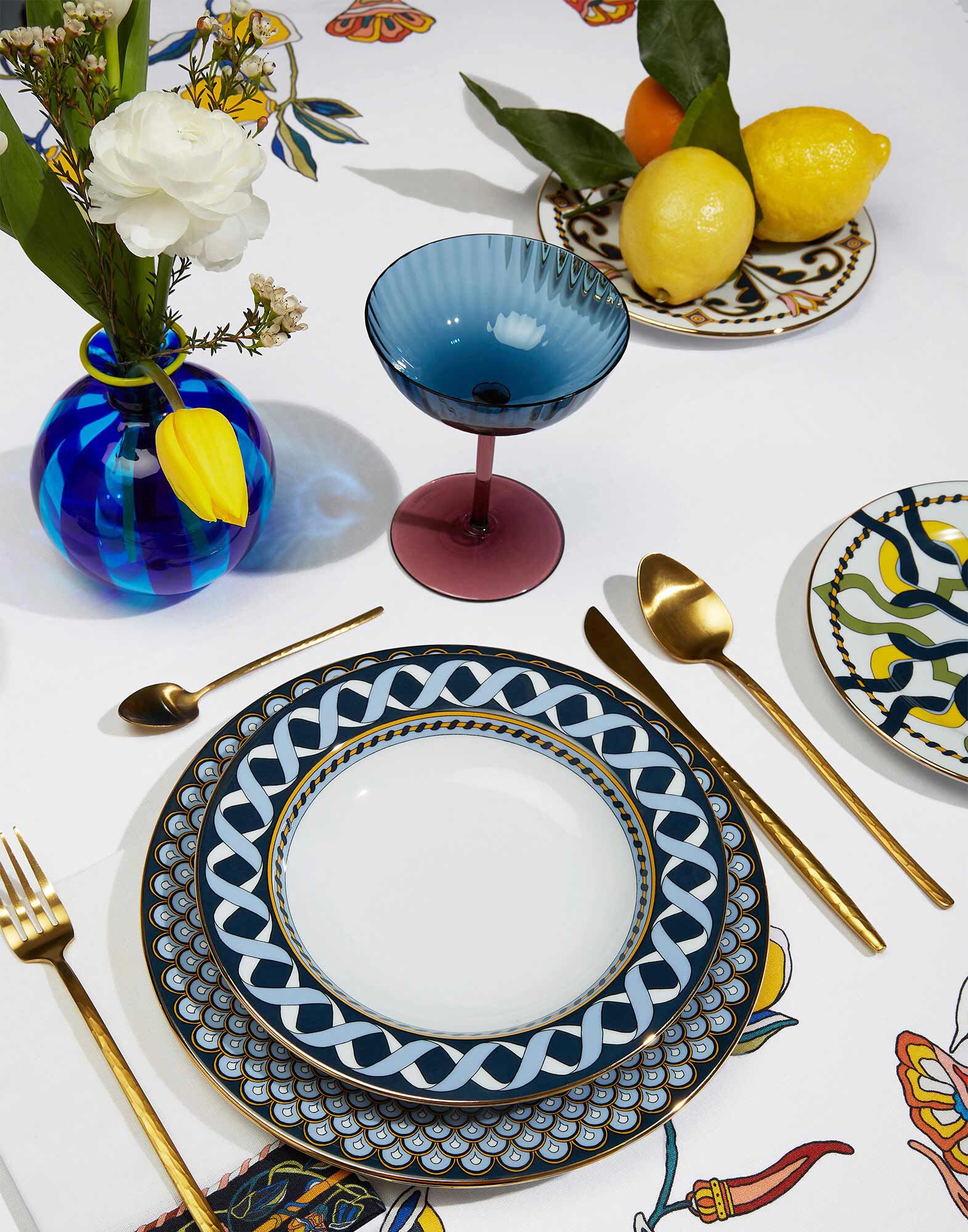 La DoubleJ Mini Ciccio Vase Blue/Acquamarine VAS0012MUR001MUL0068