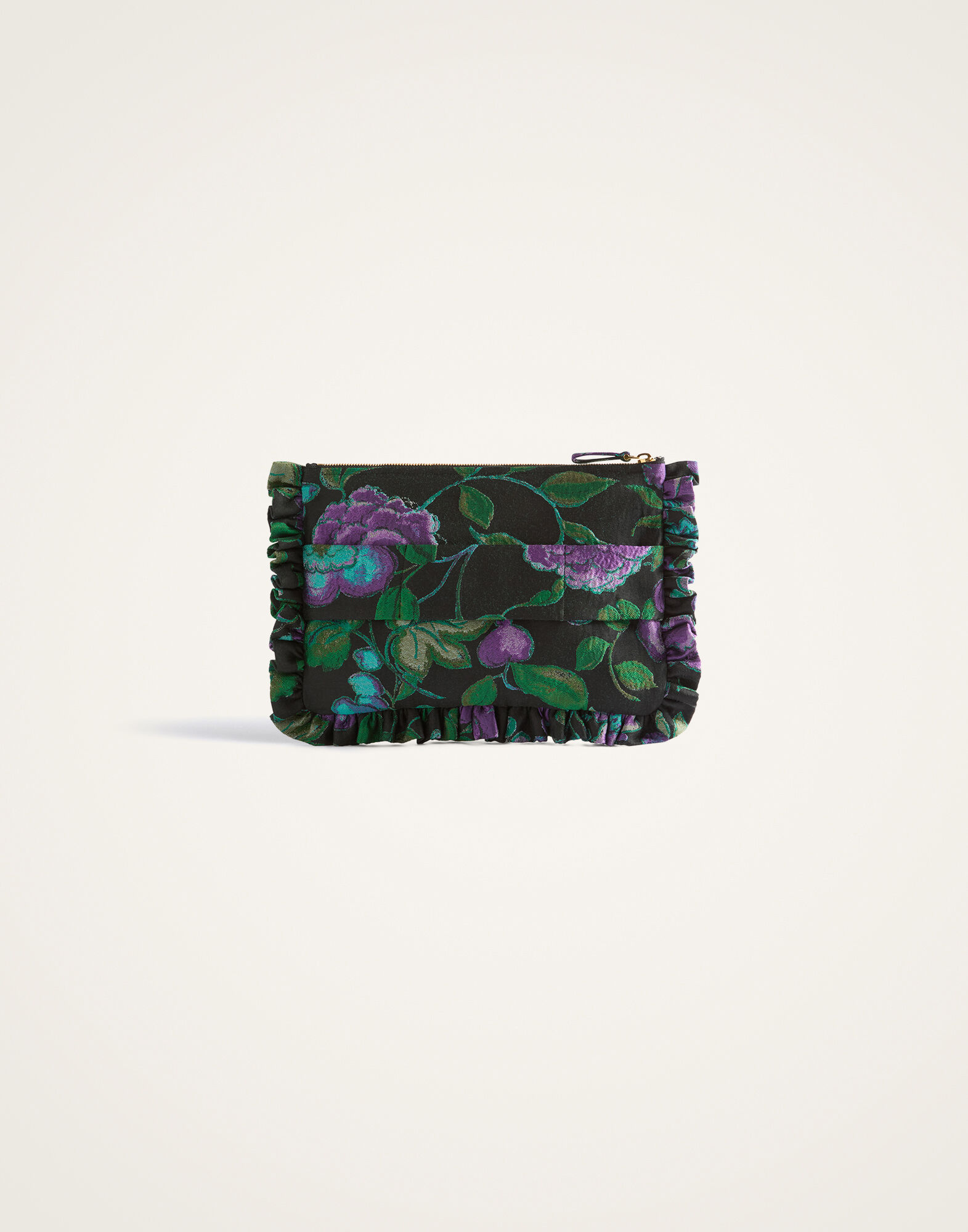 La DoubleJ Hand Pochette Botanical Black BAG0059JCQ144BOT01BL01