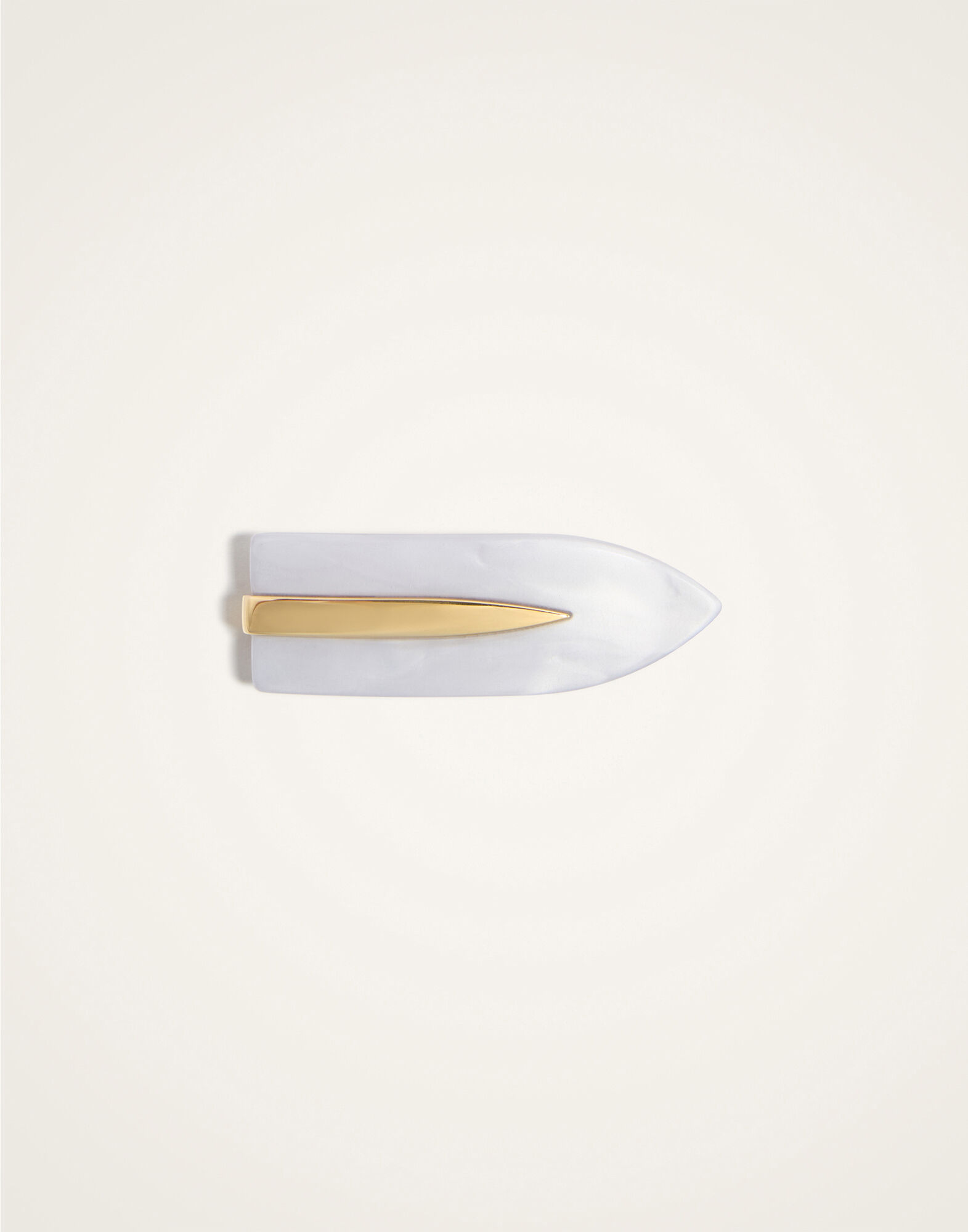 La DoubleJ Salon Clip Solid White CLI0002POL008SOLIDWH01