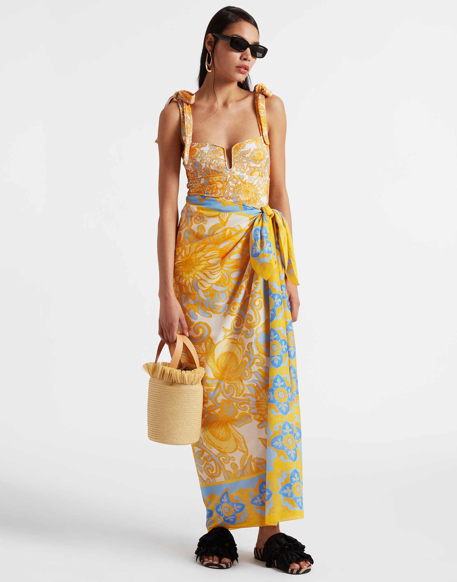 La DoubleJ Barbarella Swimsuit Anemone Small Orange SWI0051LYC001ANE04OR02