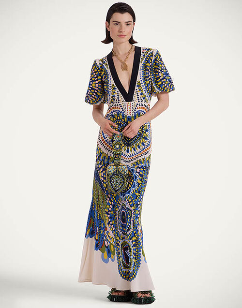 La DoubleJ Marlene Dress Chakra Plac&eacute;e Multicolor DRE0869CRE002CHA05MU01