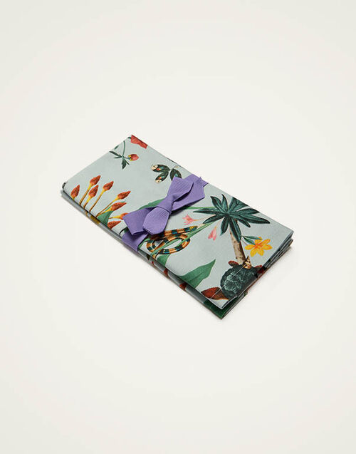 La DoubleJ Large Napkins Set Of 2 Fantastic Creatures Light Blue NAP0017COT073FCR01BU01