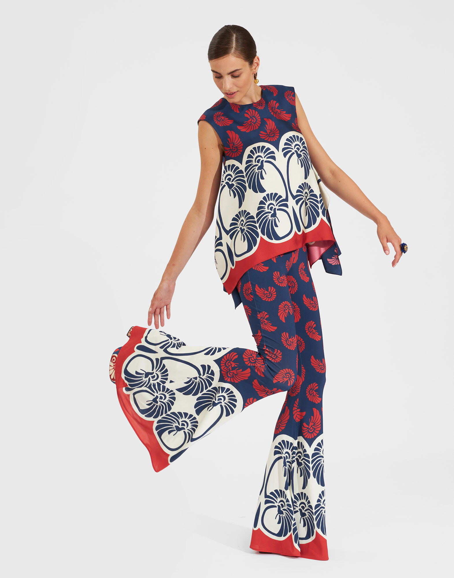 La DoubleJ Superflare Pant Palmetto Plac&eacute;e TRO0088JER027PIG01BU06