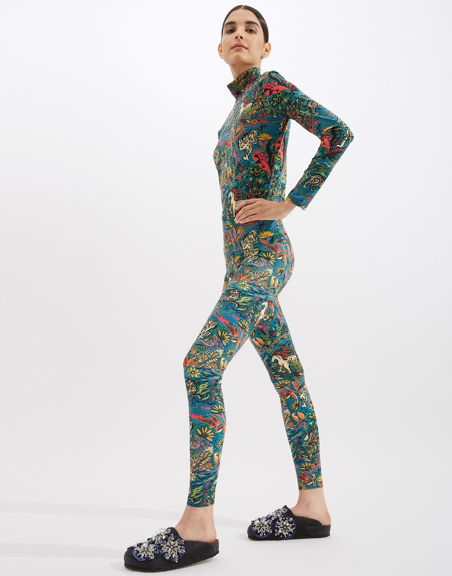 La DoubleJ Turtleneck Giungla SHI0030JER005GIU0001