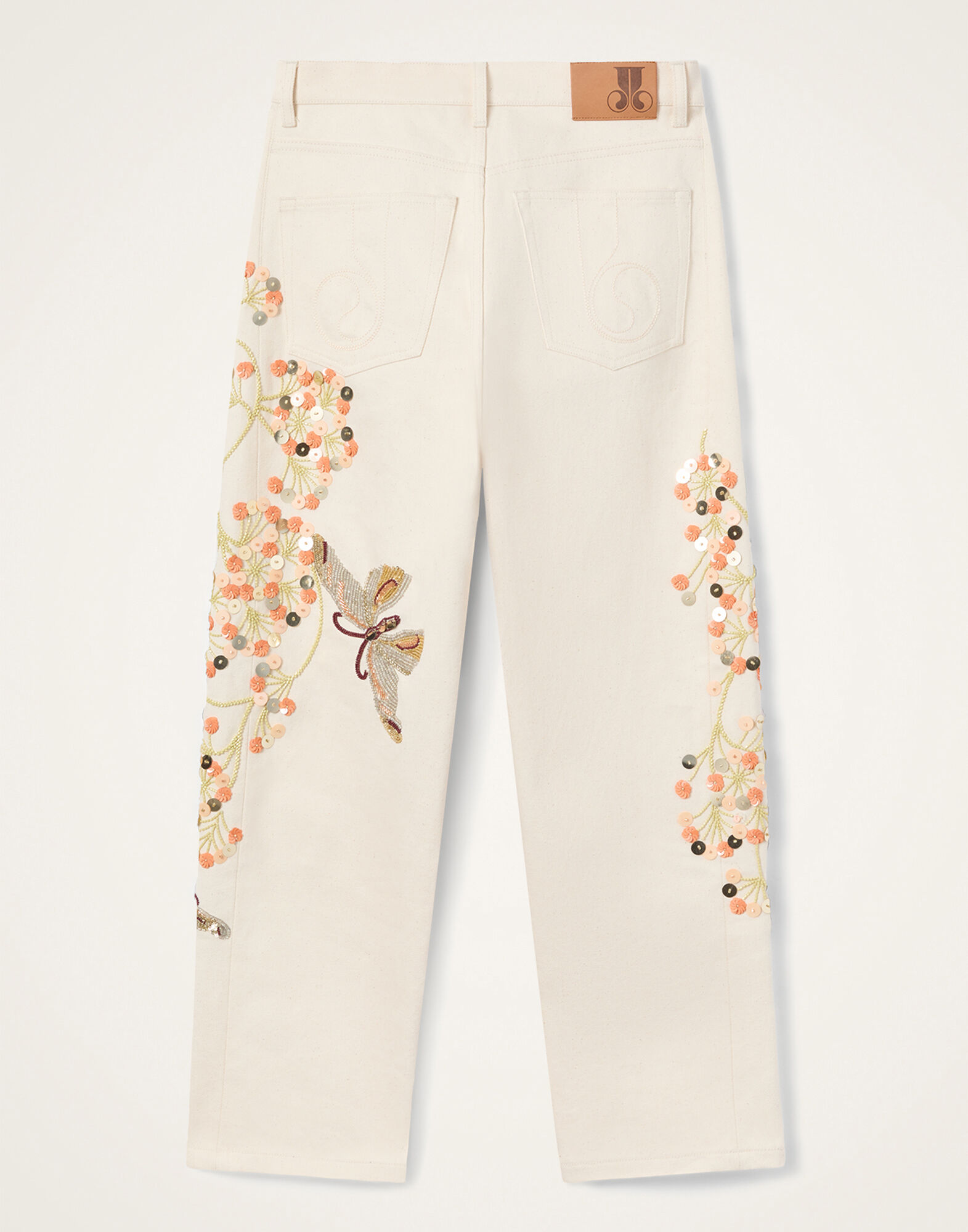 La DoubleJ The Barrel Jean Solid Ecru TRO0198DEN001SOLIDBR05