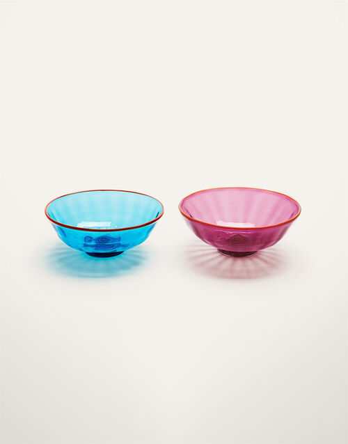 La DoubleJ Luxury Nut Bowl Set of 2 Turchese/Viola GLA0010MUR001ASS0002