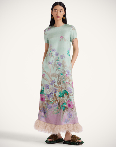 Swing Dress in Heath Place Mint for Women | La DoubleJ US Swing Dress in Heath Place Mint for Women | La DoubleJ US